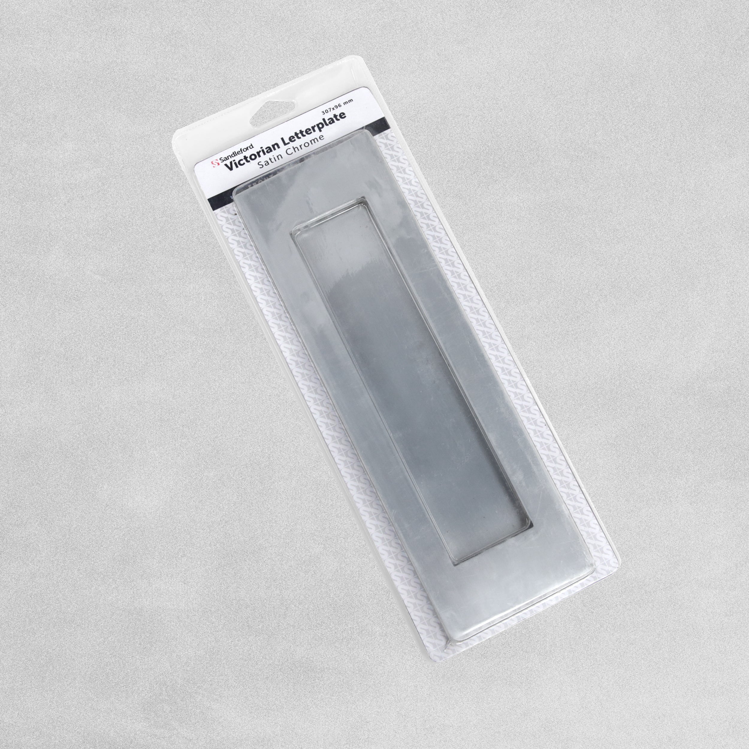 Sandleford Victorian Letterplate - Satin Chrome - 307mm x 96mm