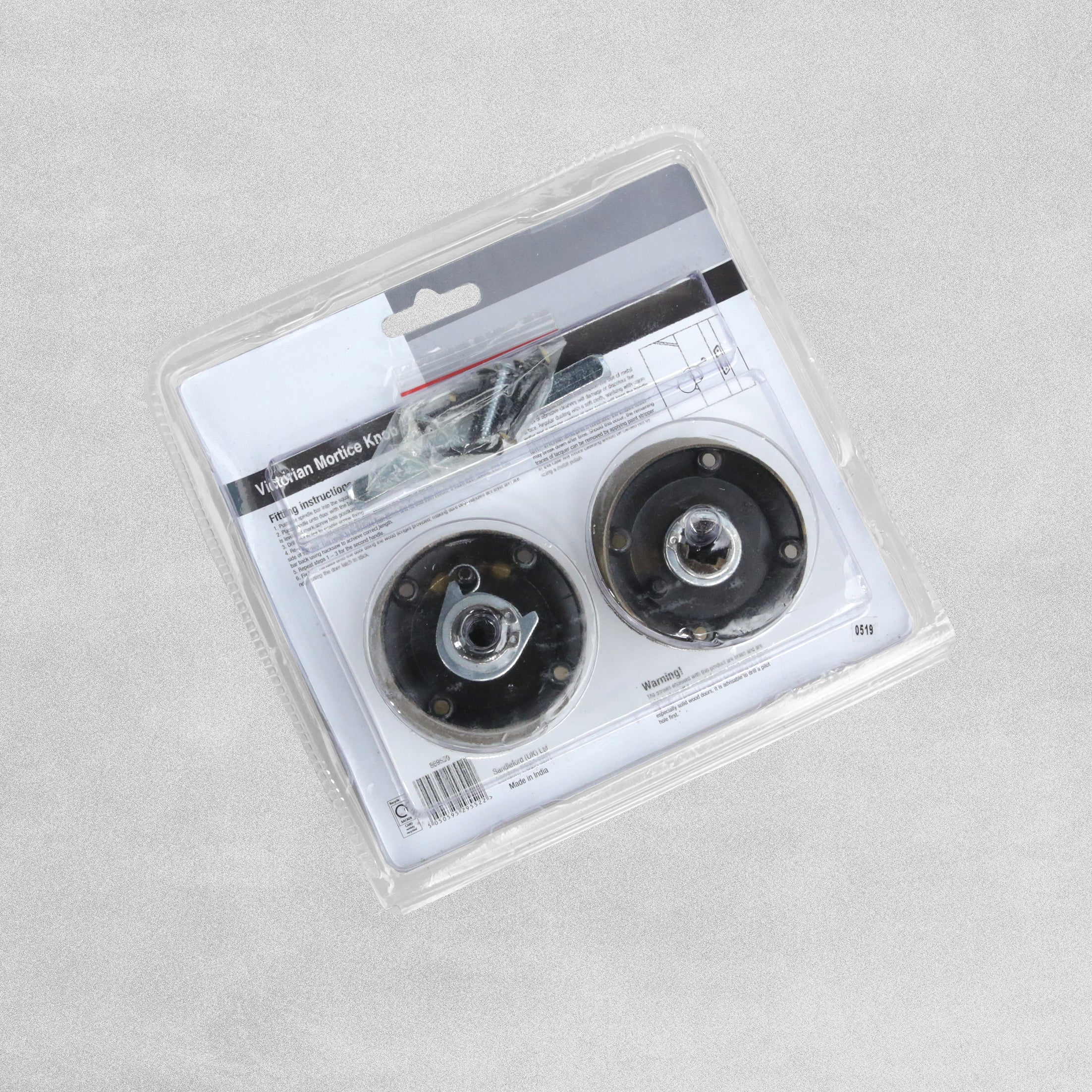 Sandleford Victorian Mortice Knob Pair - Antique Brass Finish