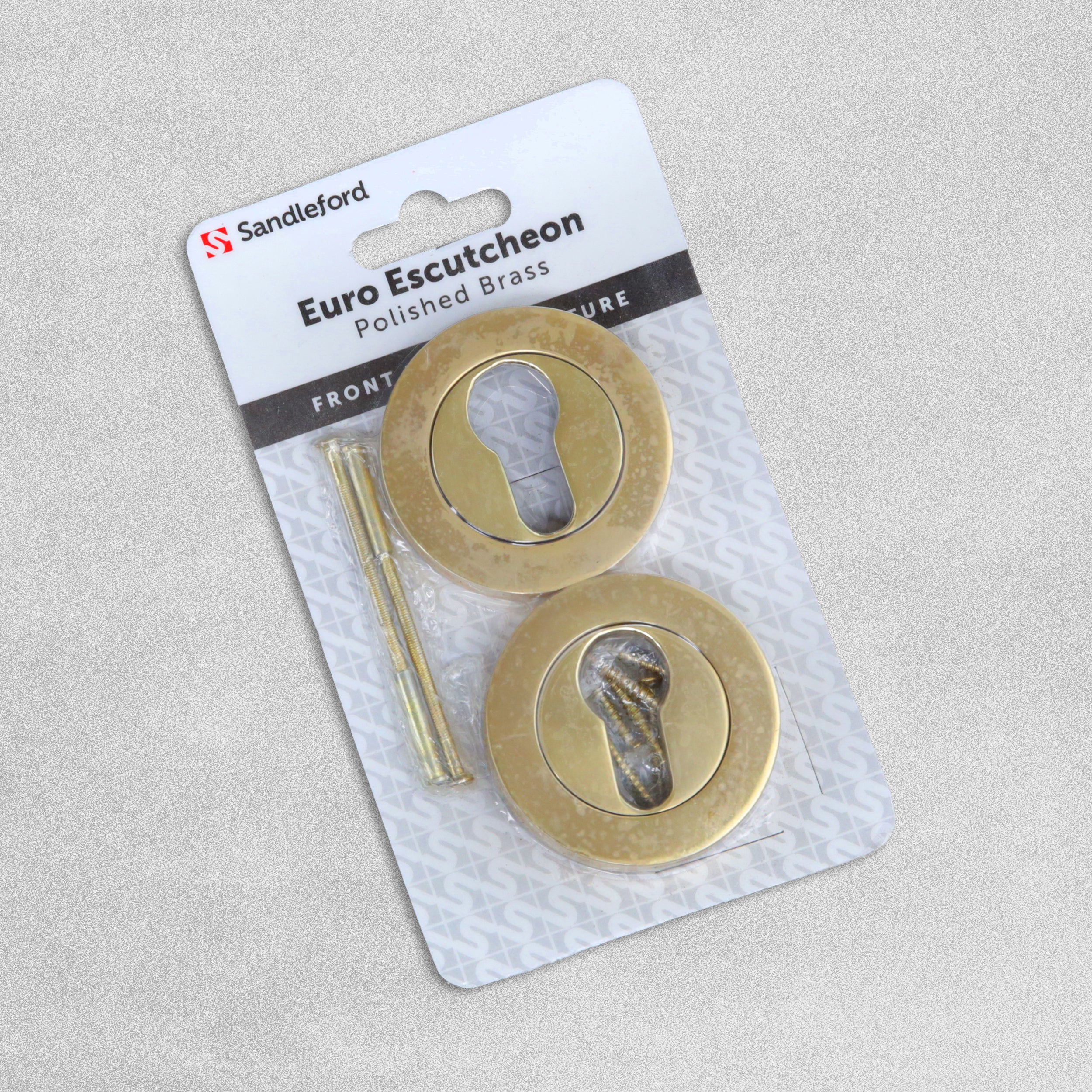Sandleford Euro Escutcheon - Polished Brass