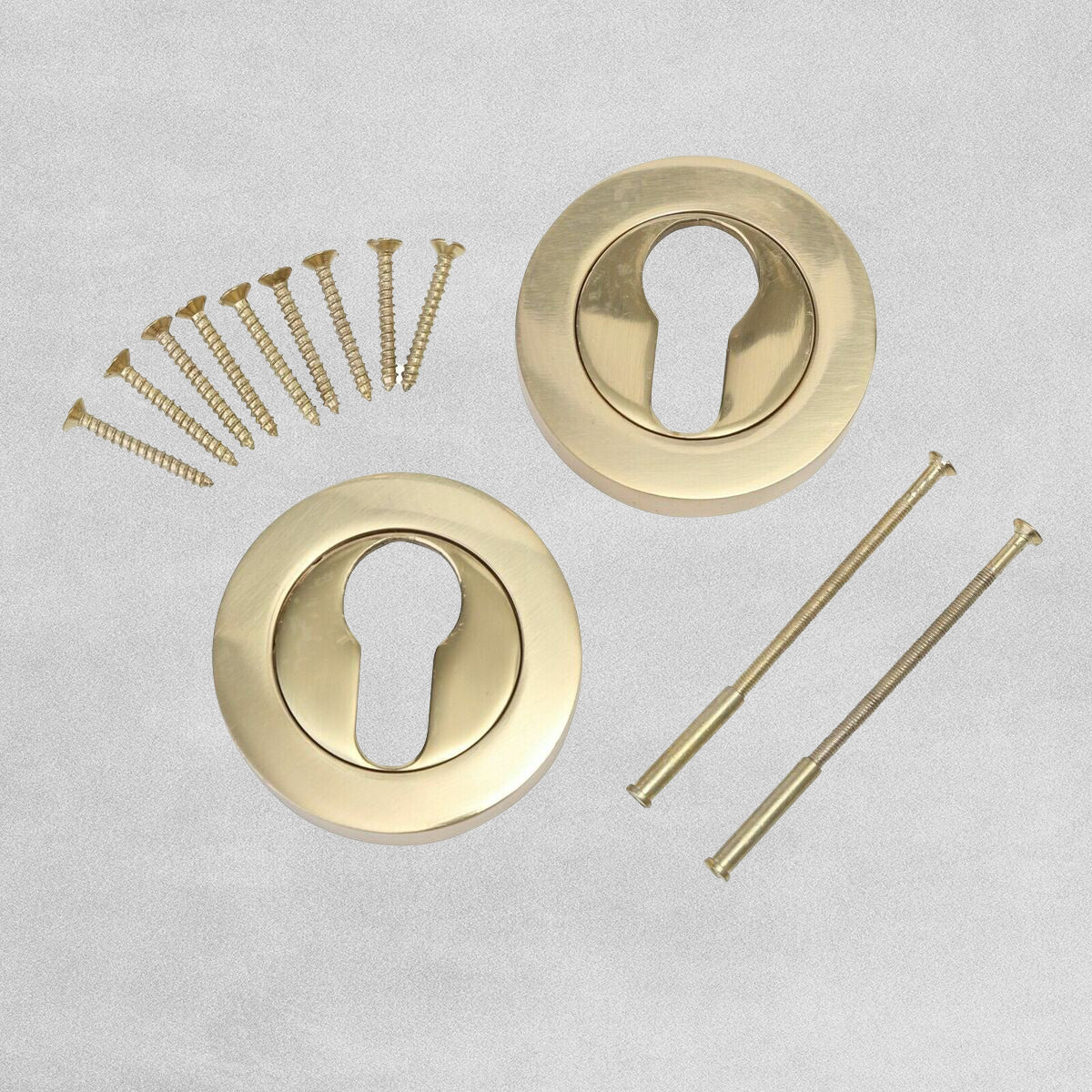 Sandleford Euro Escutcheon - Polished Brass