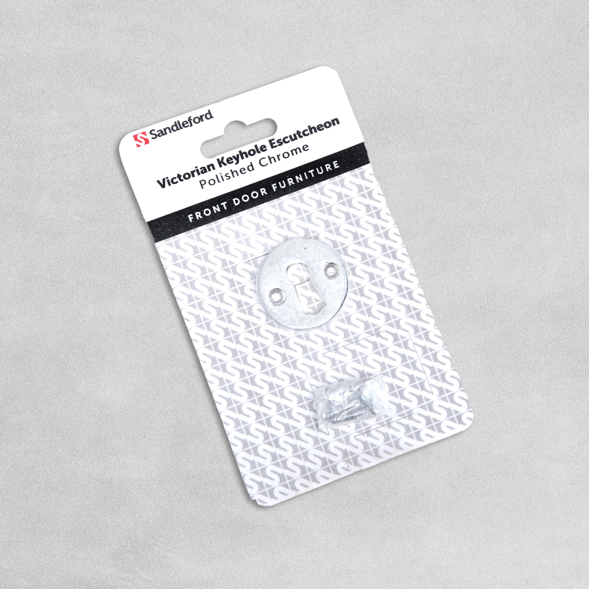 Sandleford - Victorian Keyhole Escutcheon Polished Chrome - 36mm