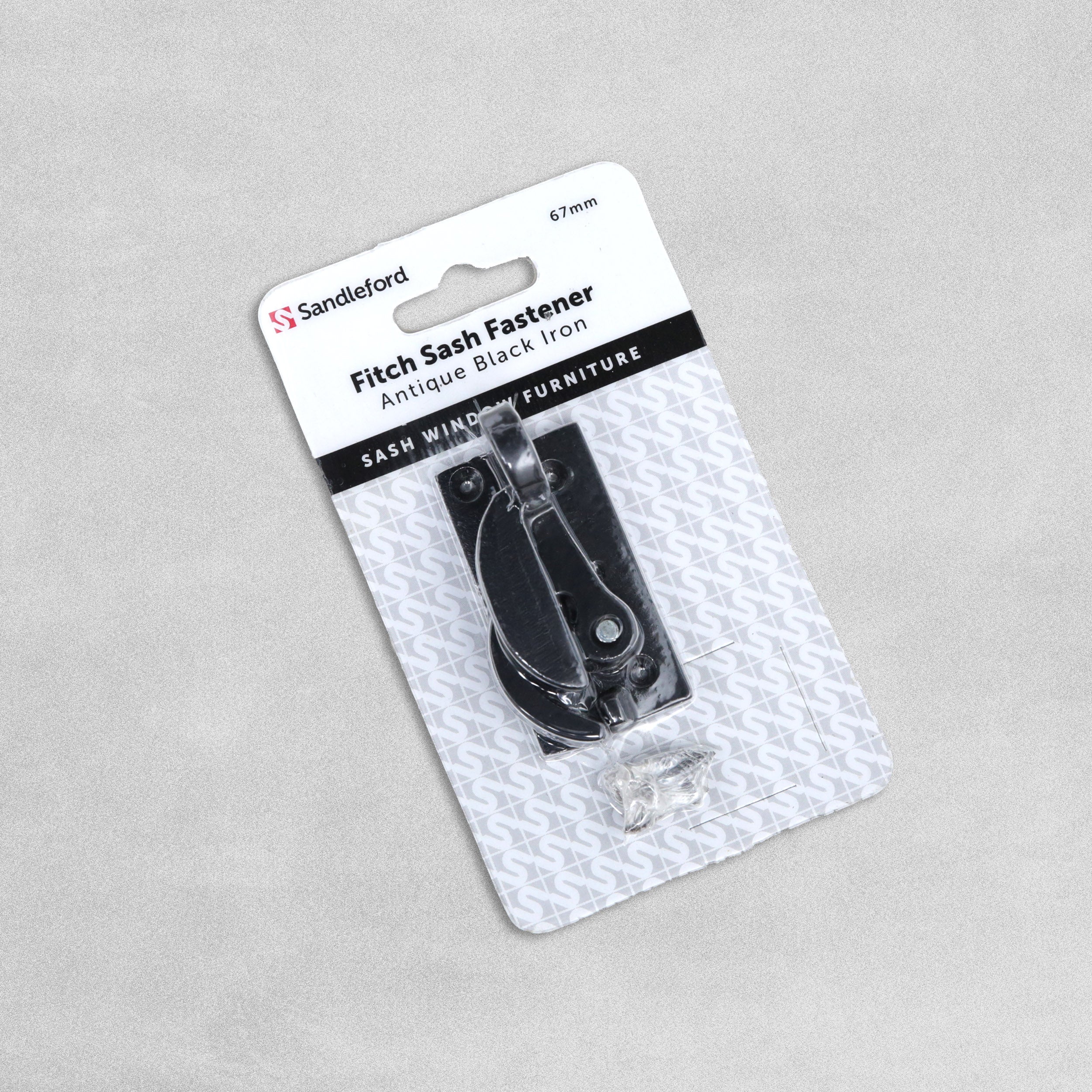 Sandleford Fitch Sash Fastener - Antique Black Iron