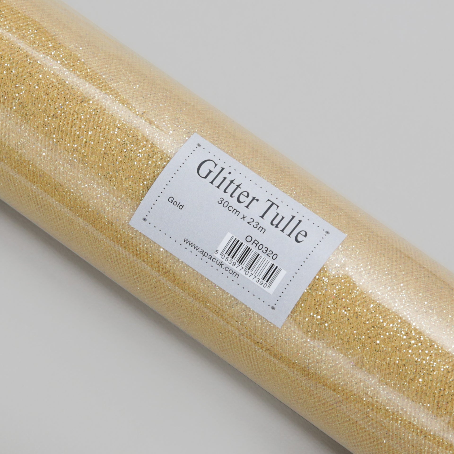 Glitter Tulle Roll - Various Colours Available