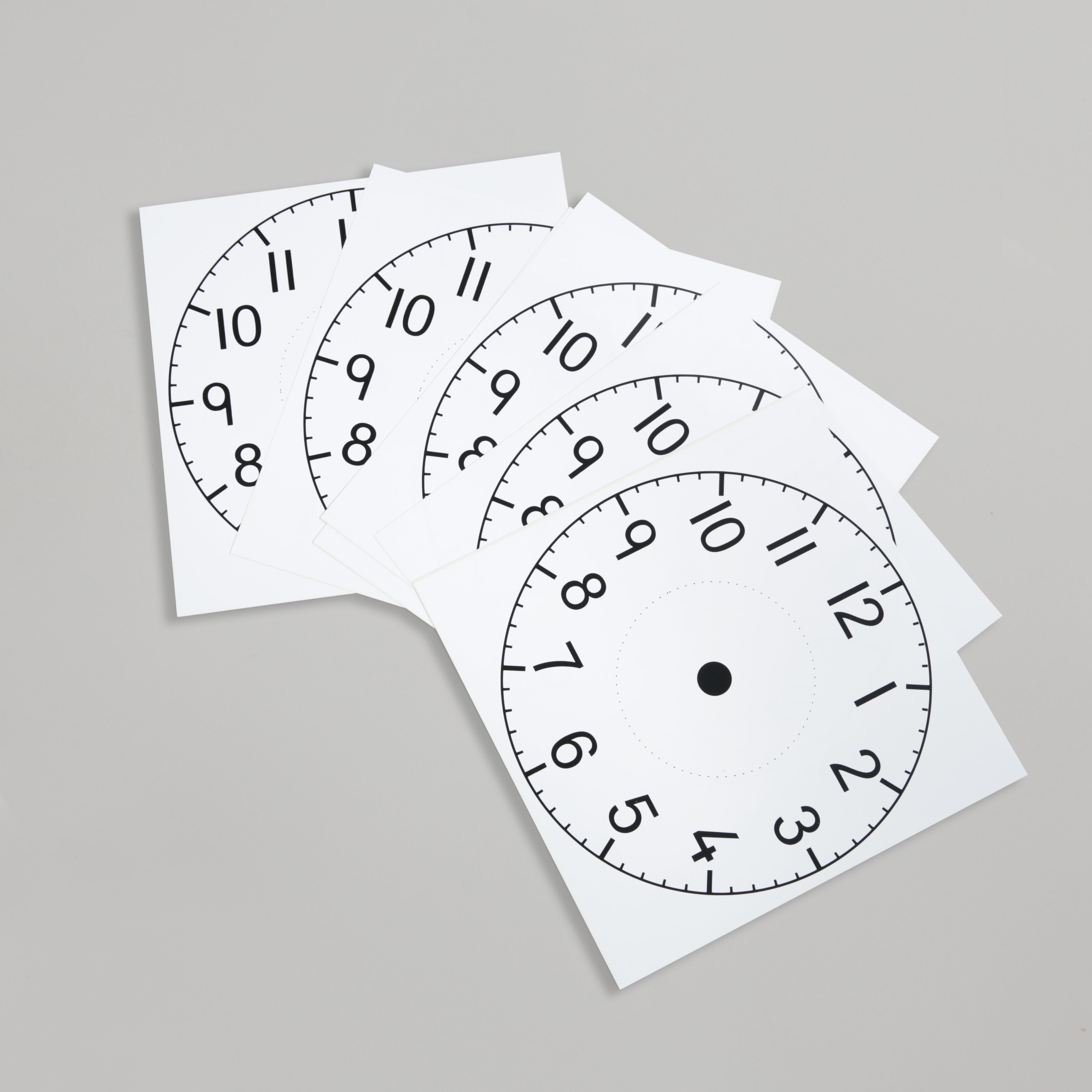 Plastic Clock Faces - 30pcs