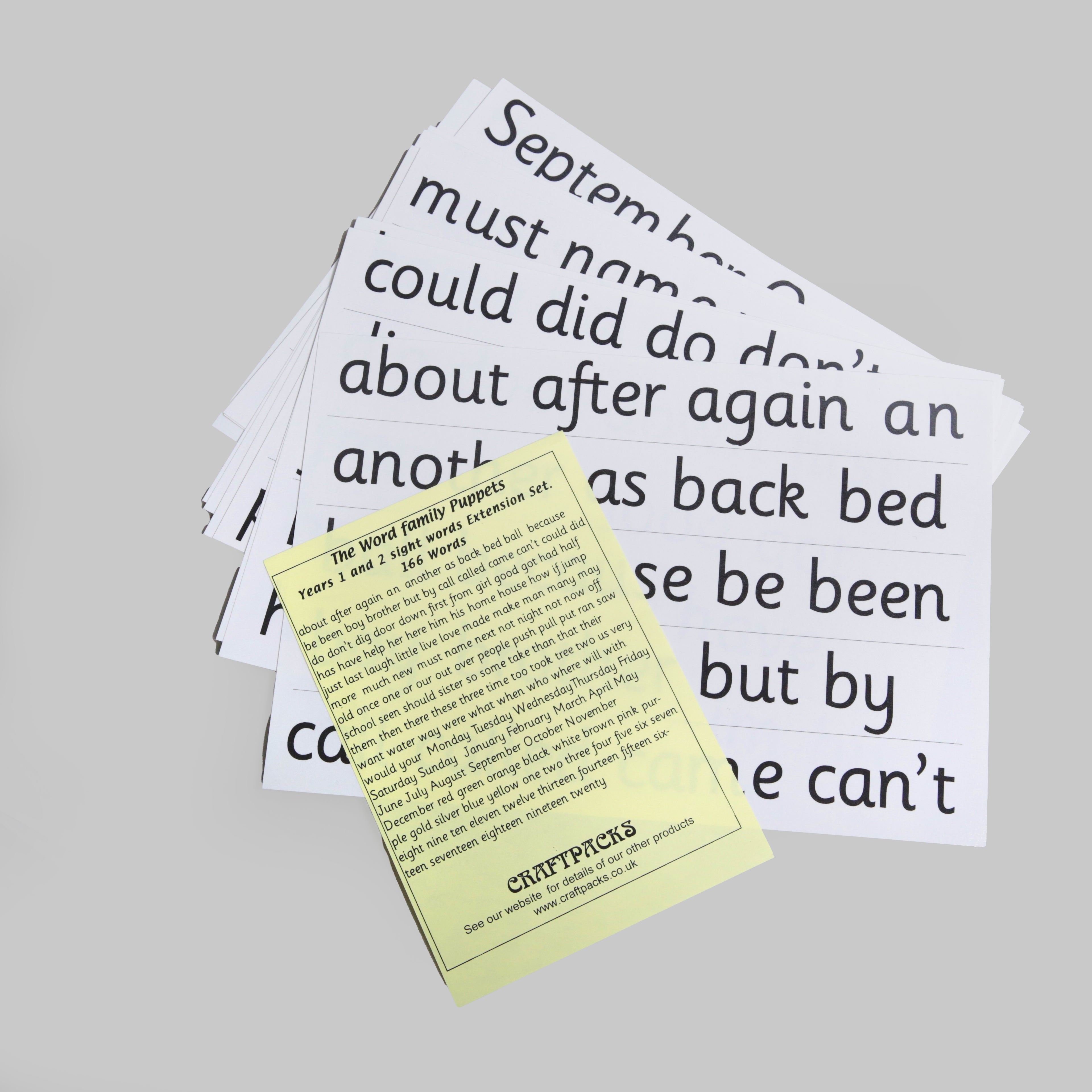 The Word Family Extension Set