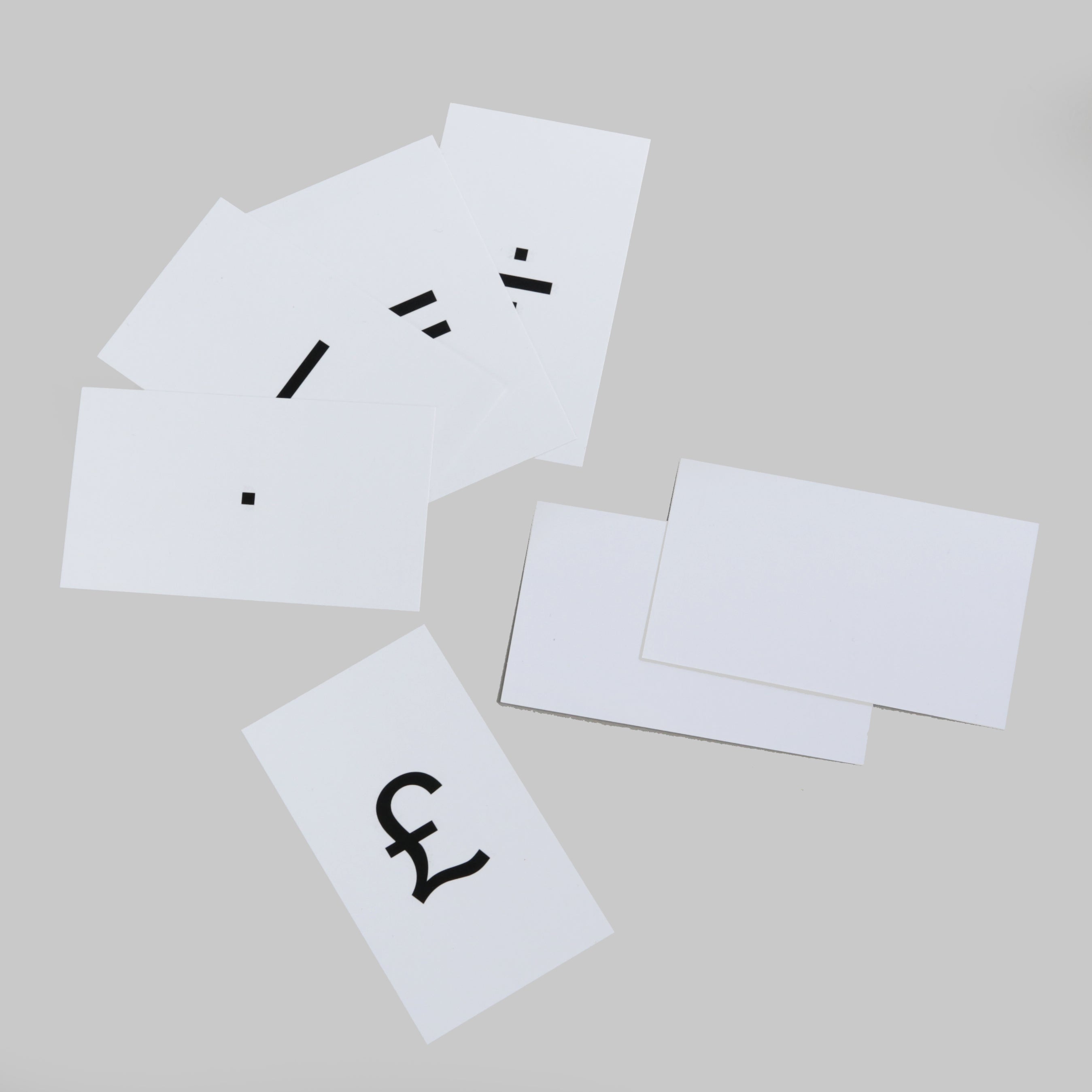 Maths Symbols Card Set