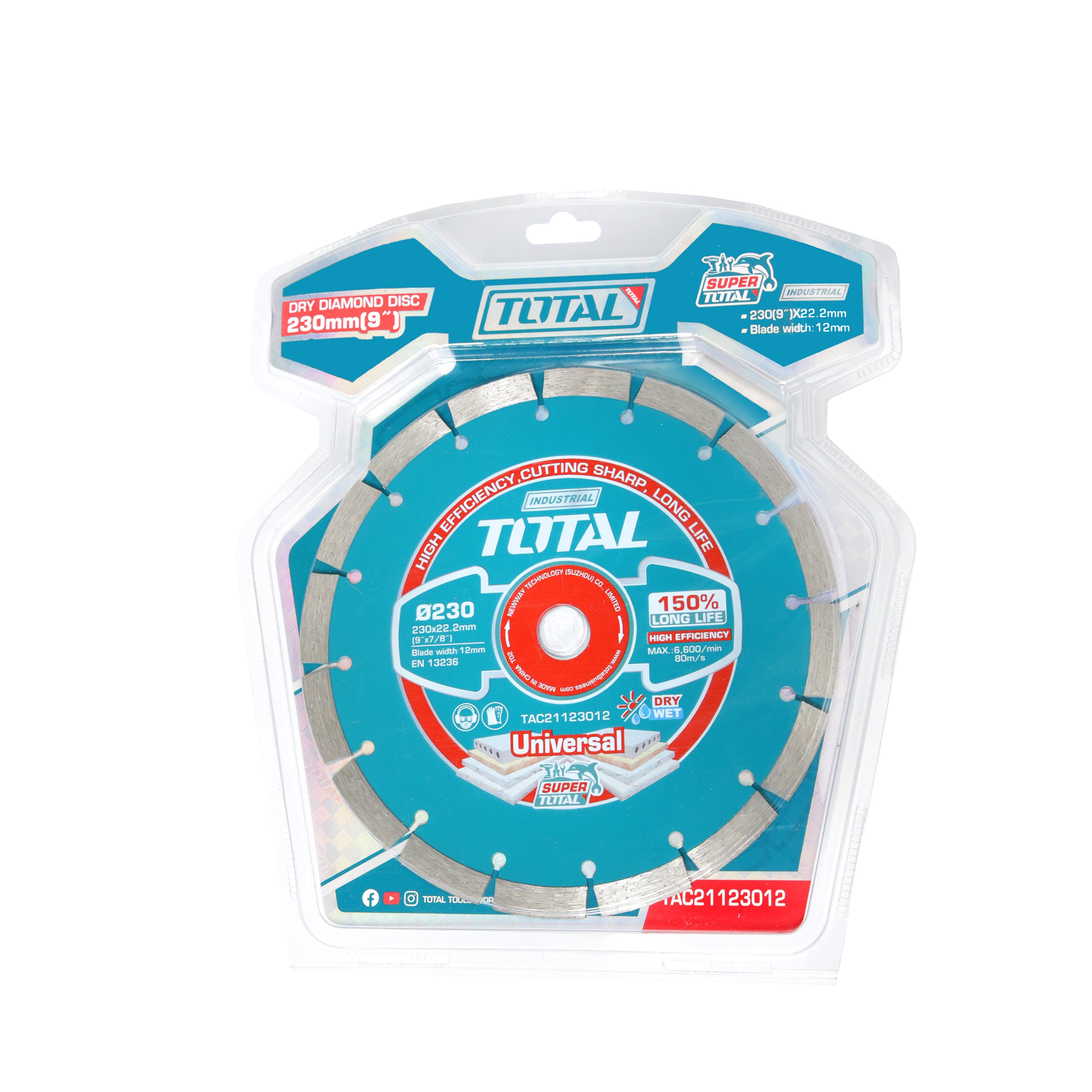 Total Dry Diamond Disc 230mm (9"x7/8") - TAC21123012