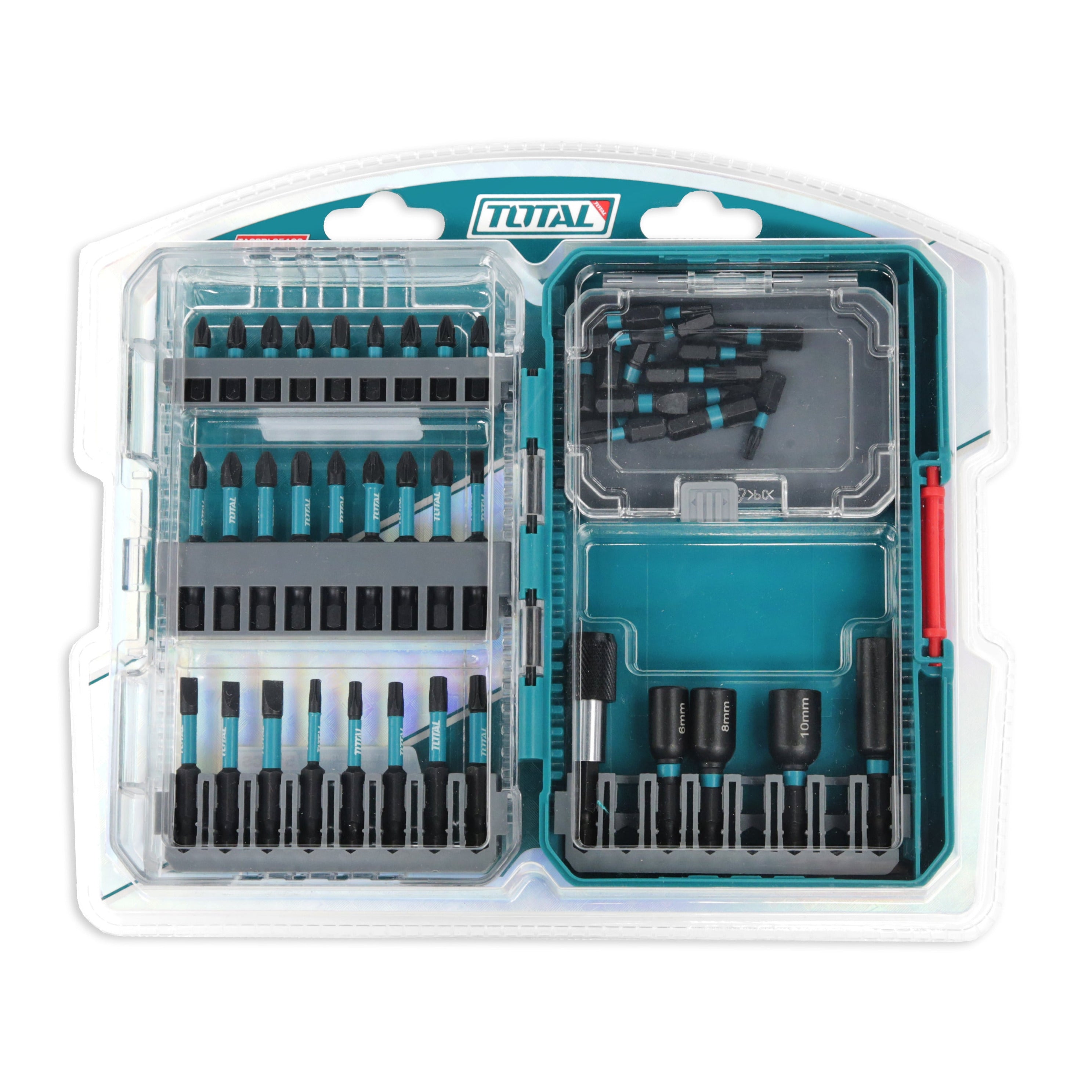 Total Impact Screwdriver Bits Set - 51pcs - TACSDL25106