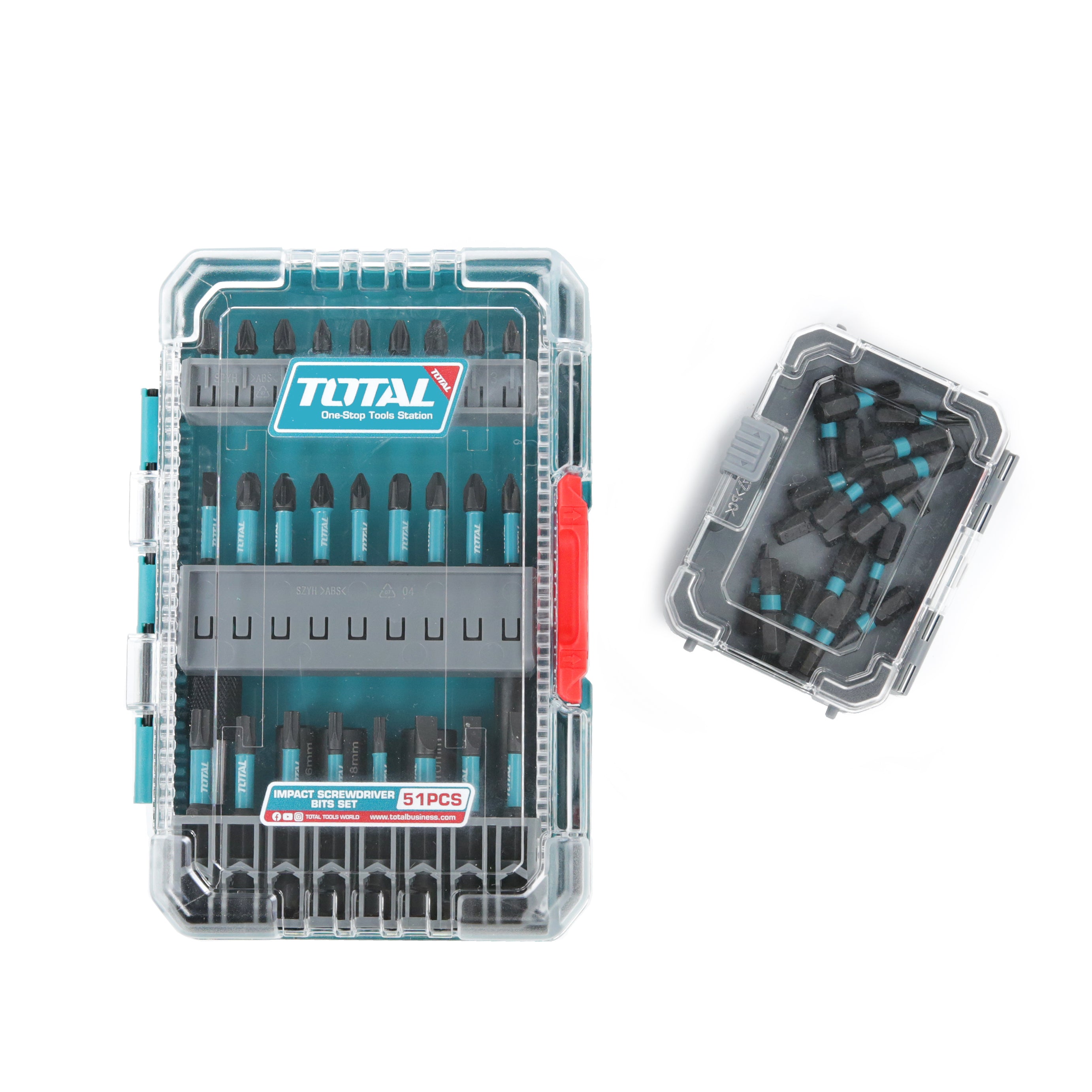 Total Impact Screwdriver Bits Set - 51pcs - TACSDL25106