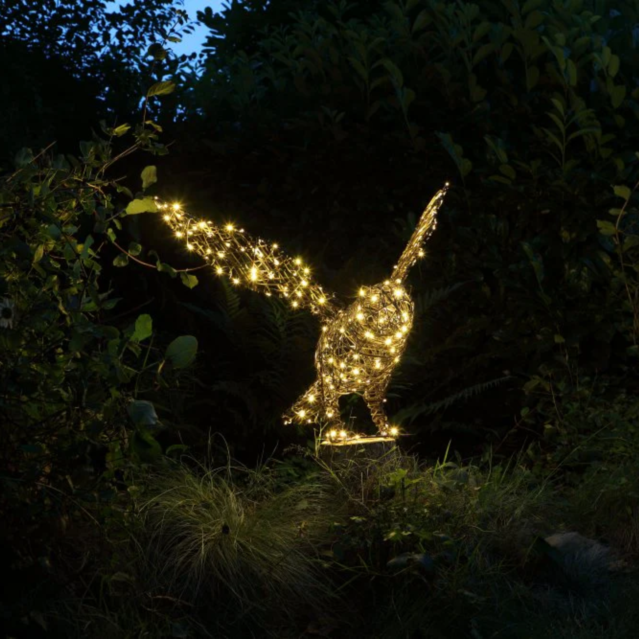 Noma Grey Rattan Owl Light - 74cm x 65cm