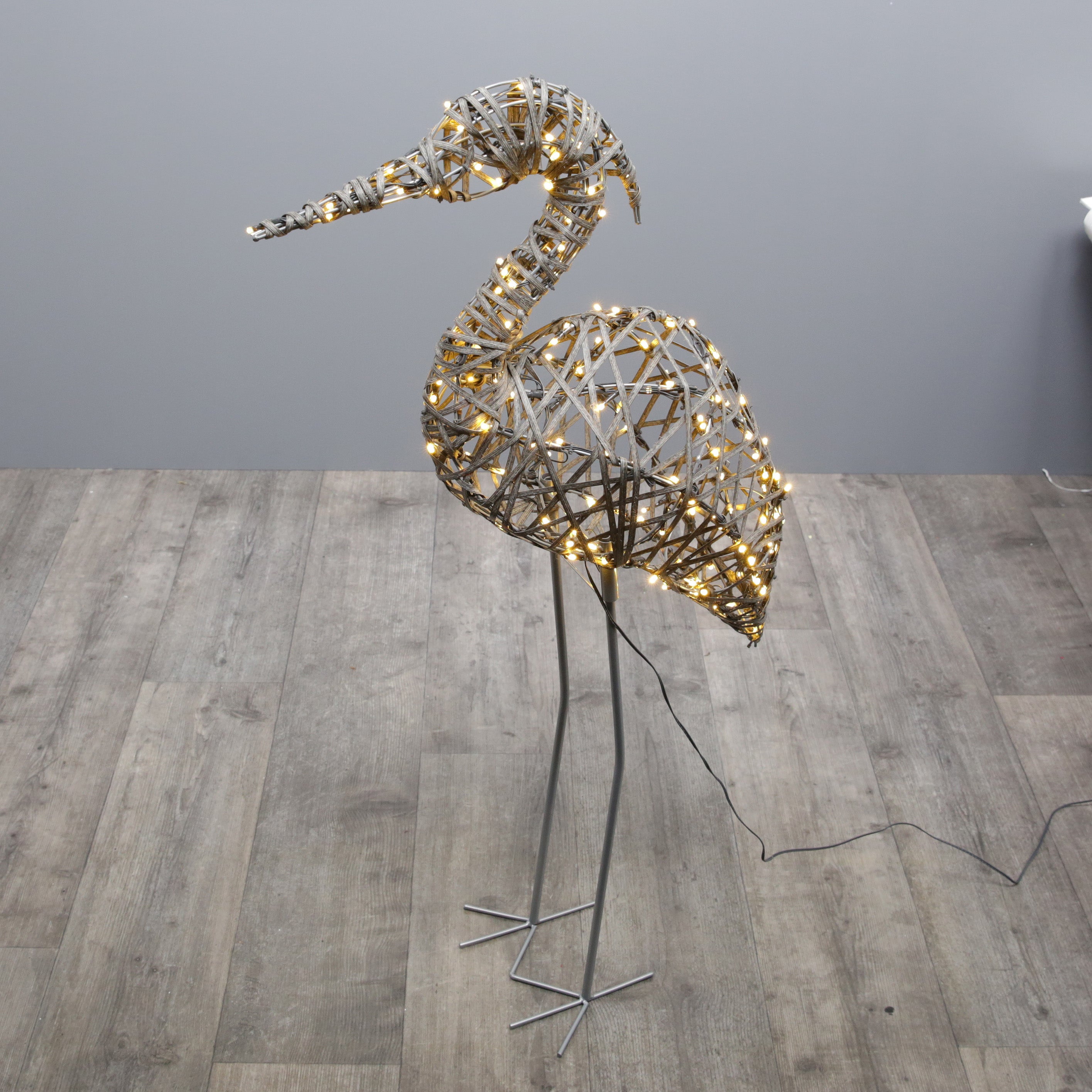 Noma Grey Rattan Heron Light - 100cm x 55cm