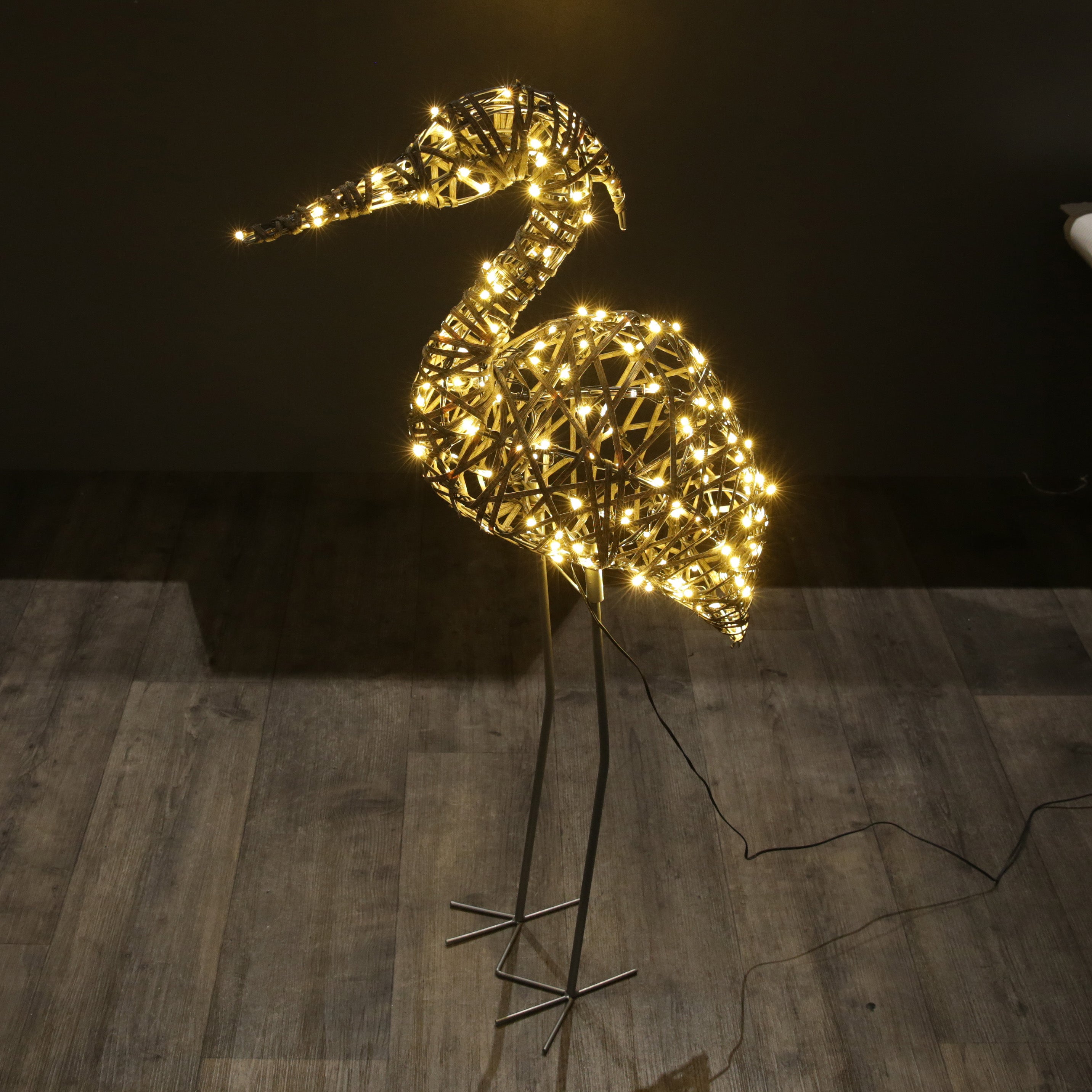 Noma Grey Rattan Heron Light - 100cm x 55cm