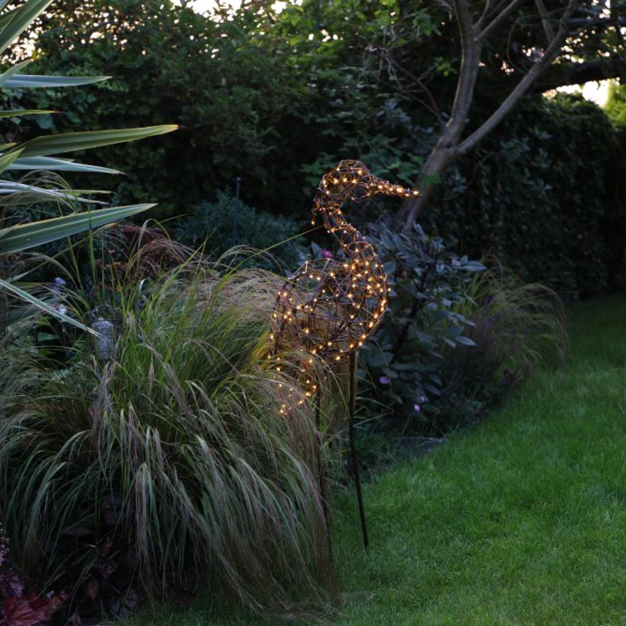 Noma Grey Rattan Heron Light - 100cm x 55cm