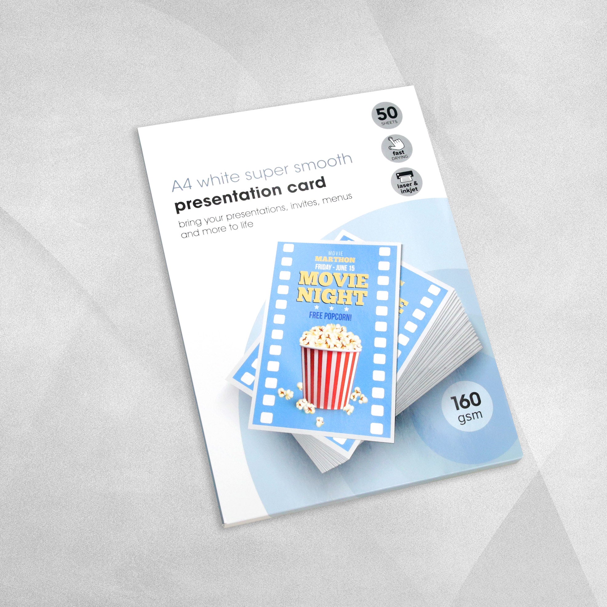 A4 White Presentation Card - 50pcs