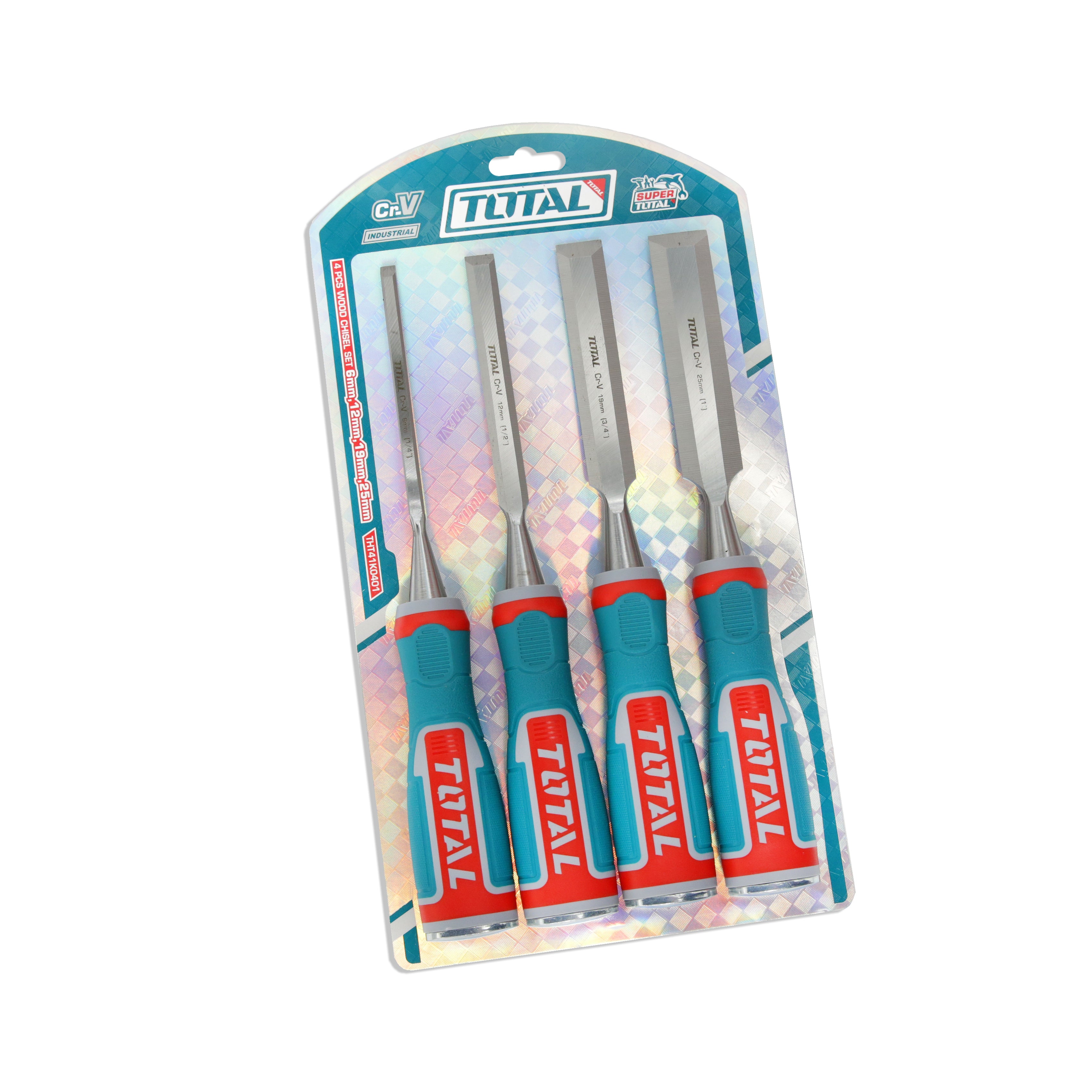 Total 4 Pcs Wood Chisel Set - THT41K0401
