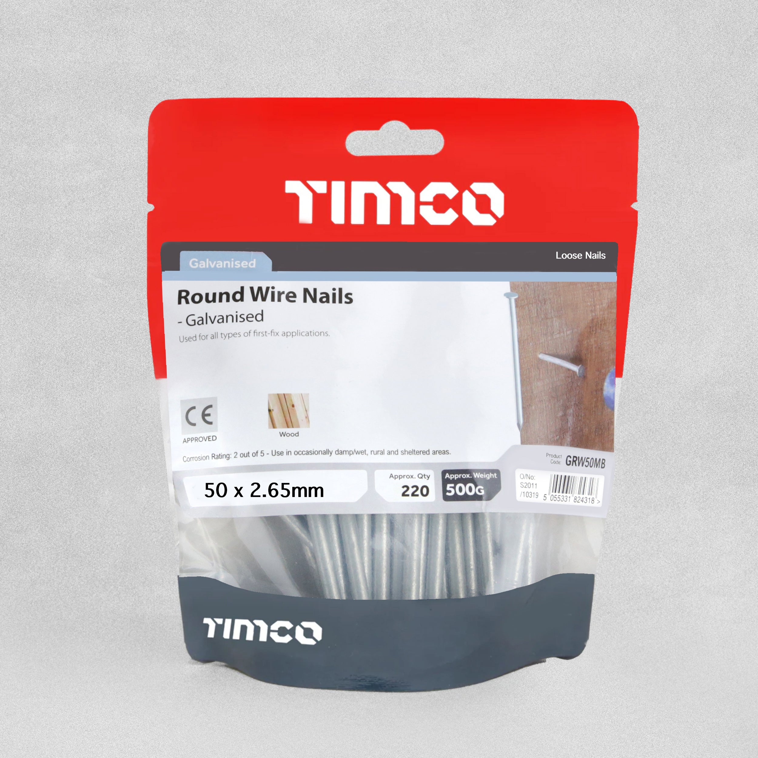 Timco Galvanised Round Wire Nail - various sizes available