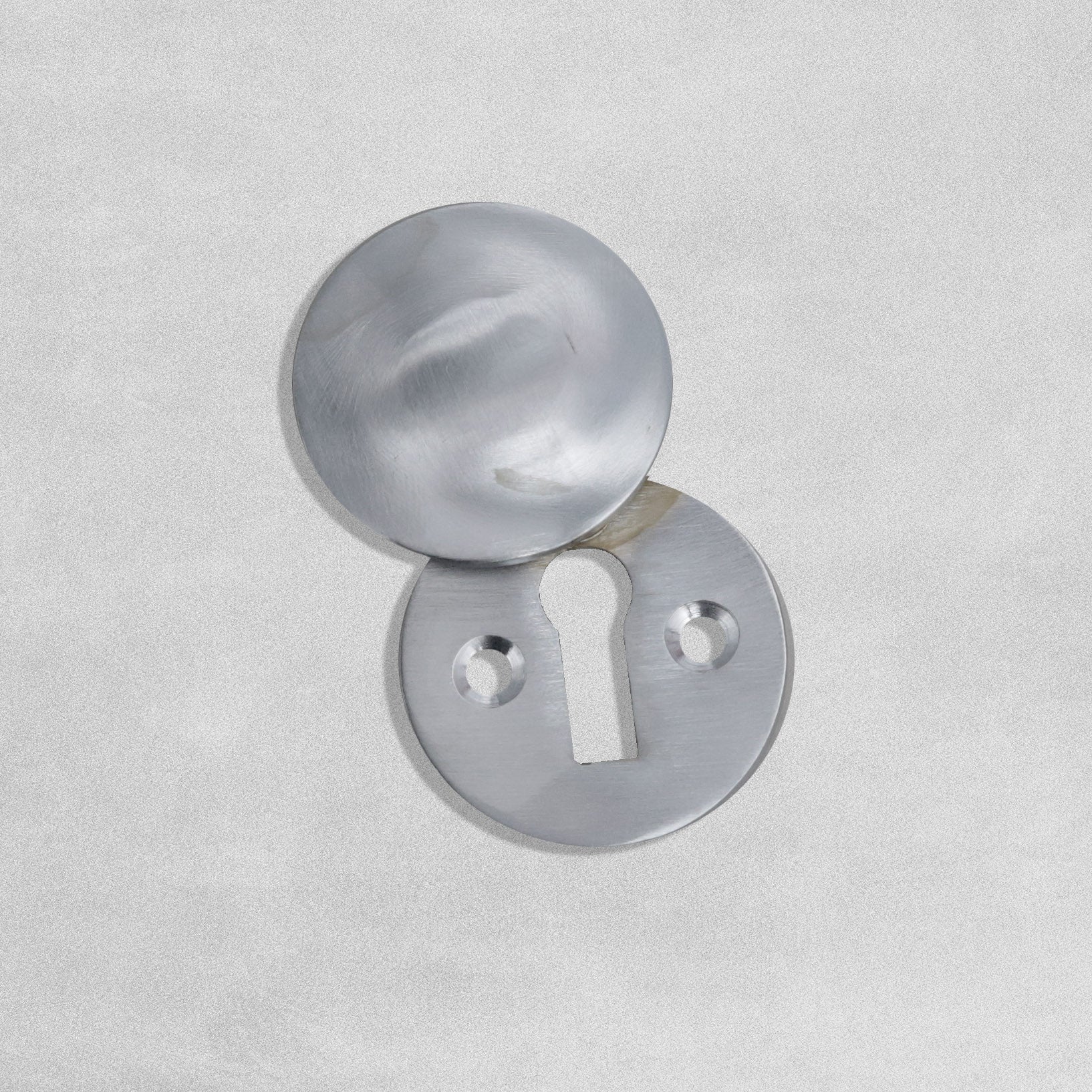 Sandleford - Victorian Covered Keyhole Escutcheon - Satin Chrome - 40mm