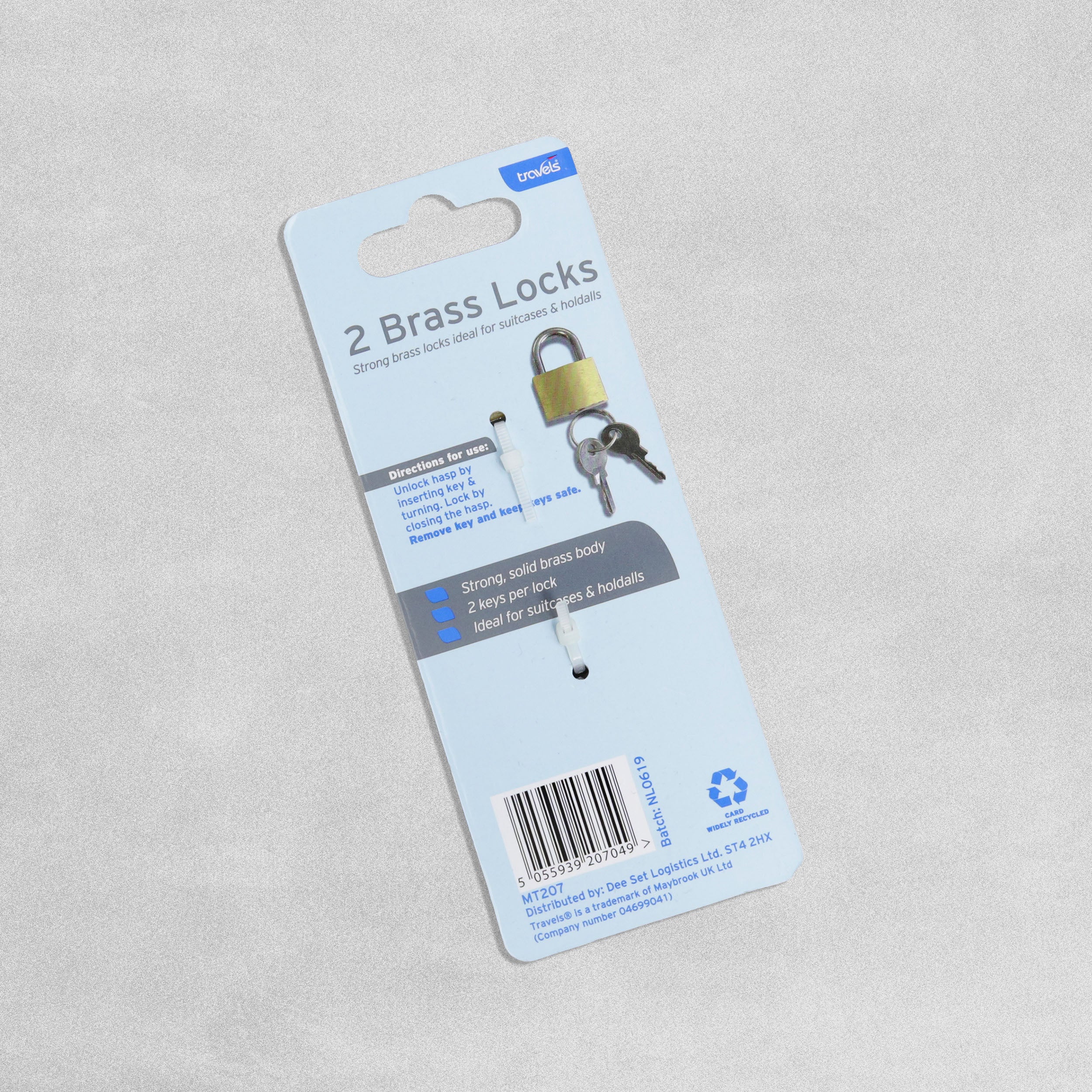 Travels Brass Locks - 2pcs