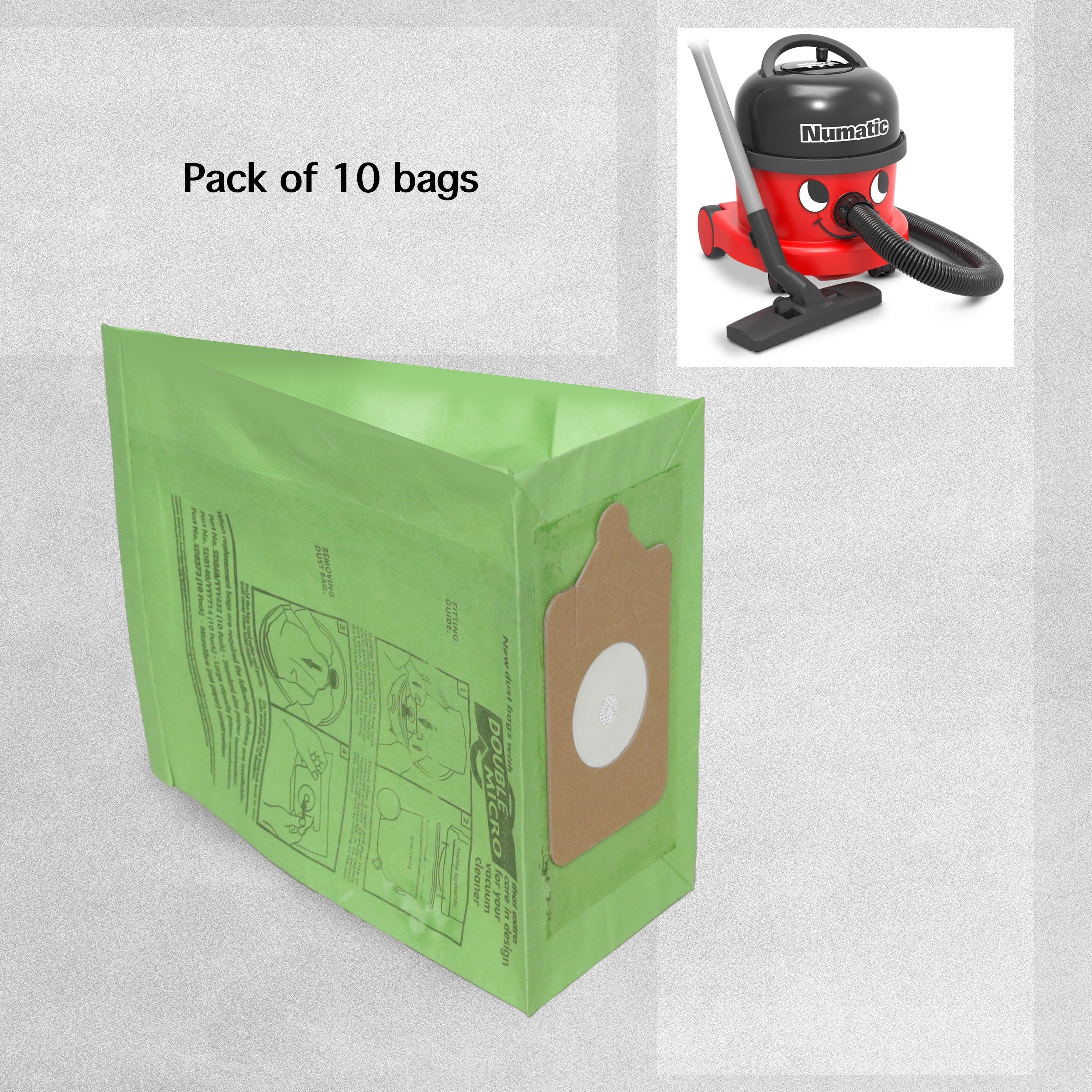Henry Hoover Paper Bags - 10pcs