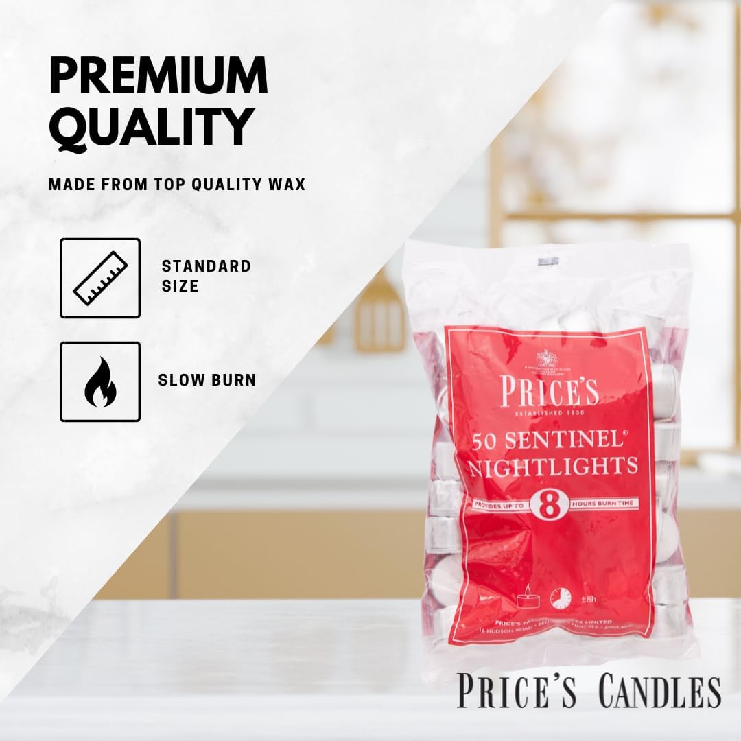 Prices Sentinel Nightlight Candles - 50pcs