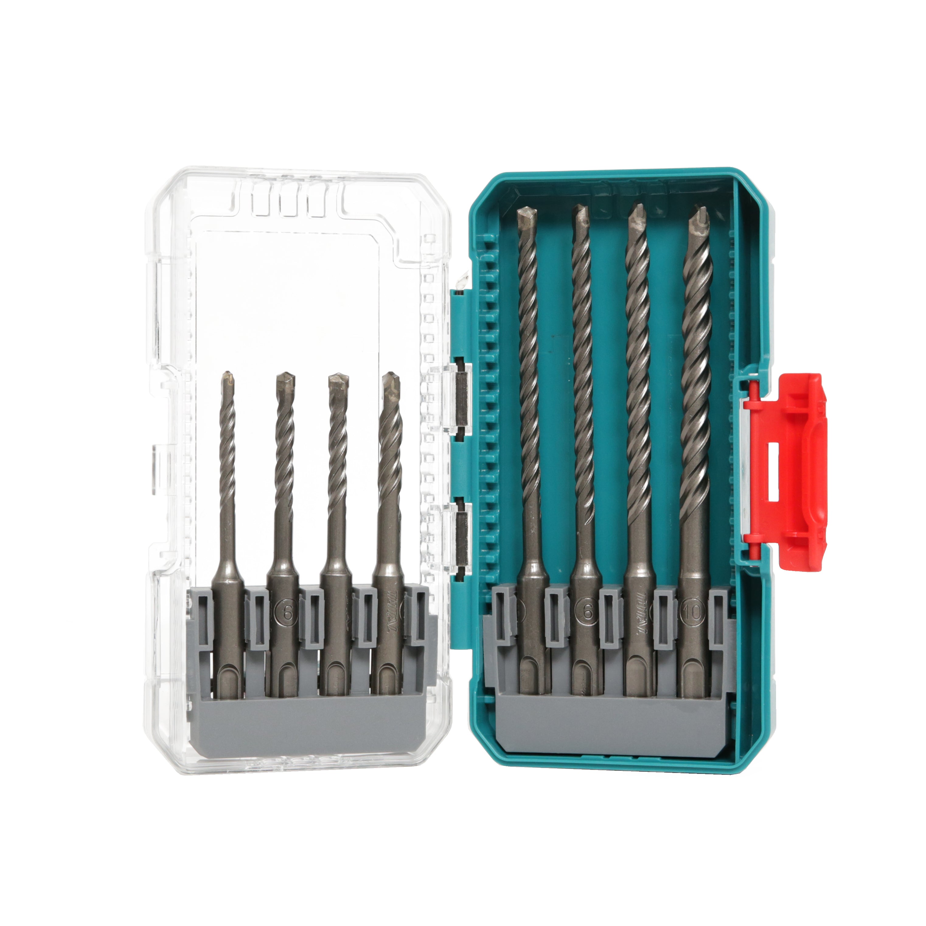 Total SDS Plus Hammer Drill Bits Set - 8pcs - TACSDL11806