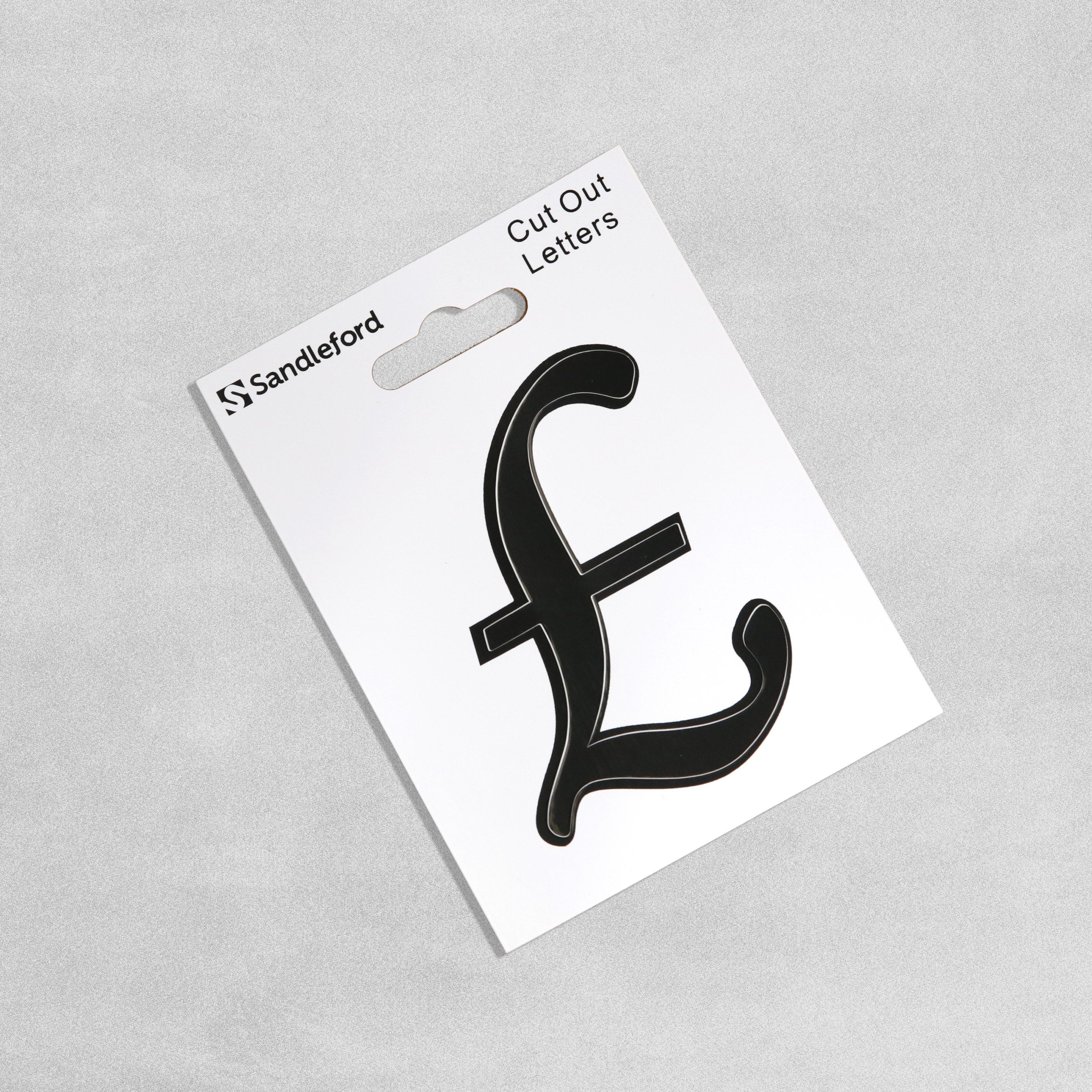 Sandleford Stick On Pound Sign - White & Black - 55 x 80mm