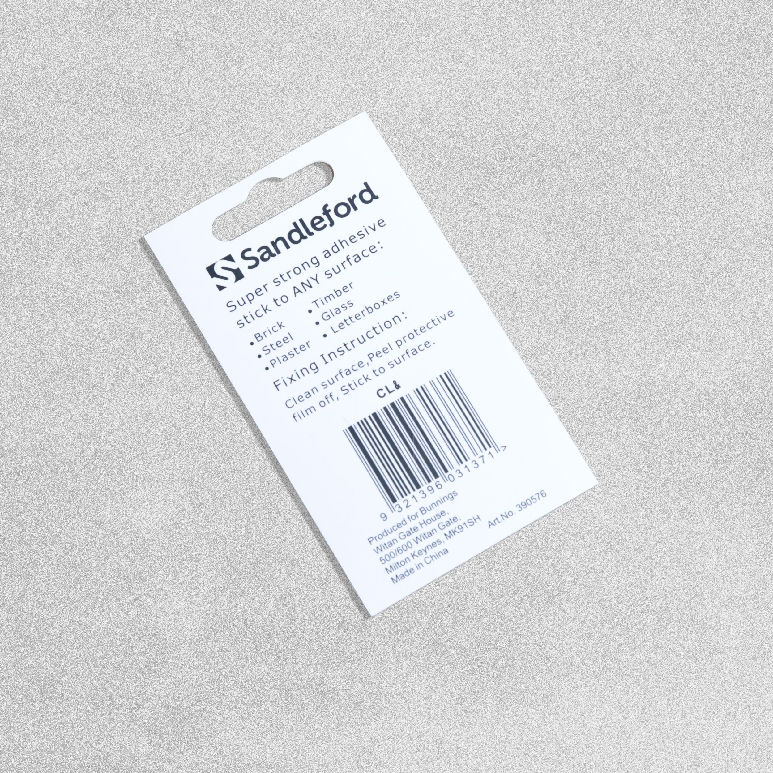 Sandleford Stick On Ampersand Sign - White & Black - 45 x 83mm