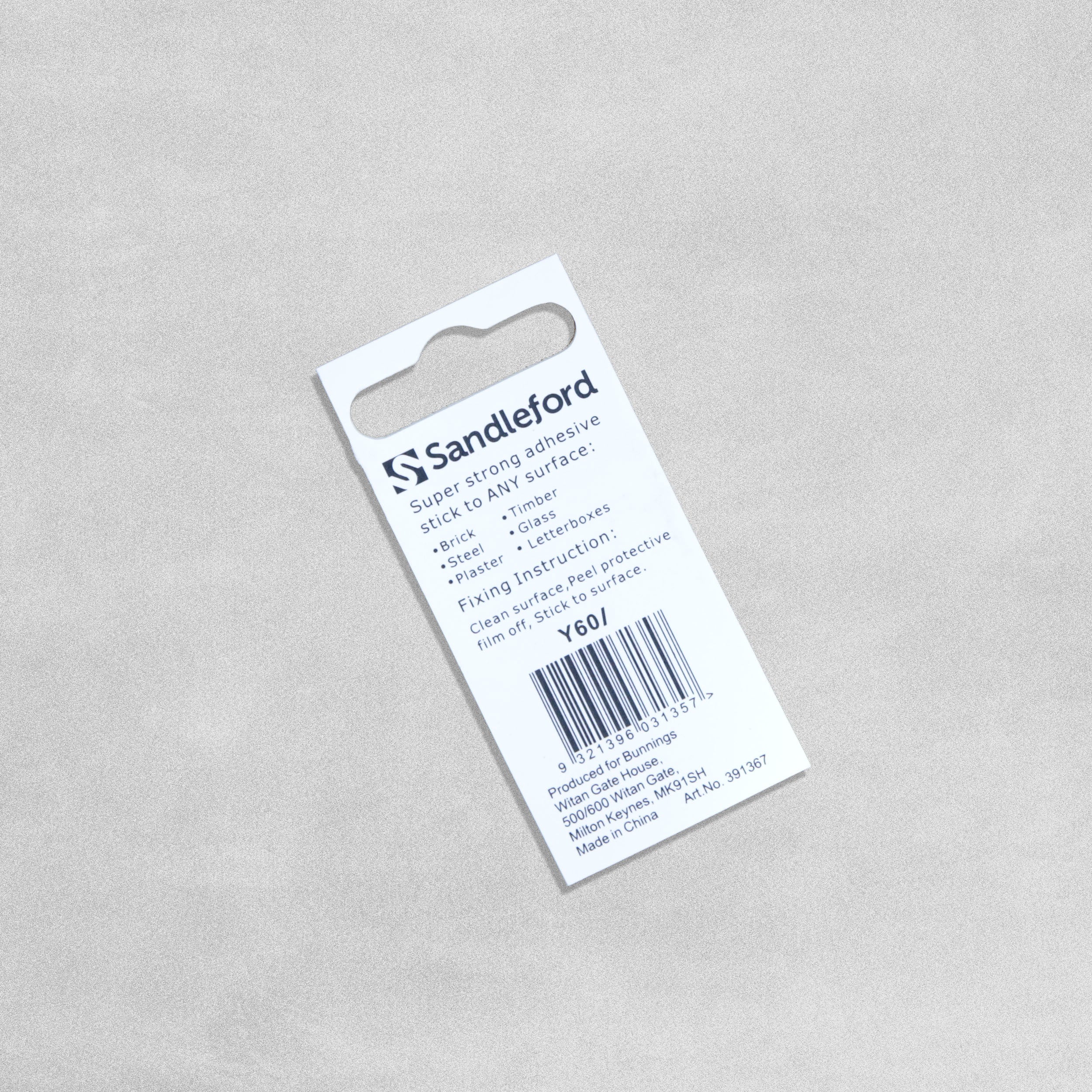 Sandleford Stick On Slash Sign - Yellow & Black - 35 x 60mm