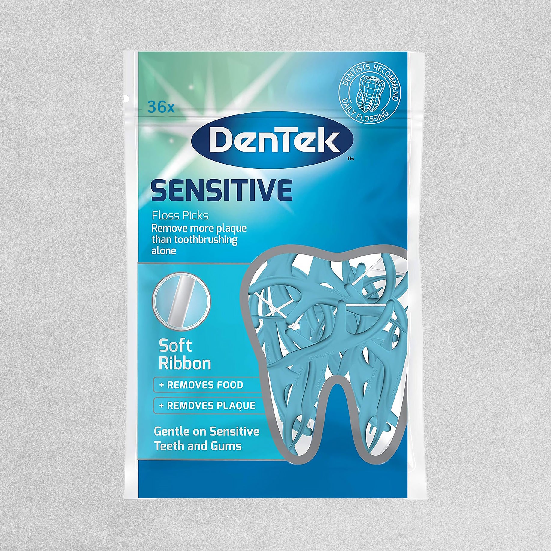 Dentek Sensitive Floss Picks - 36pcs