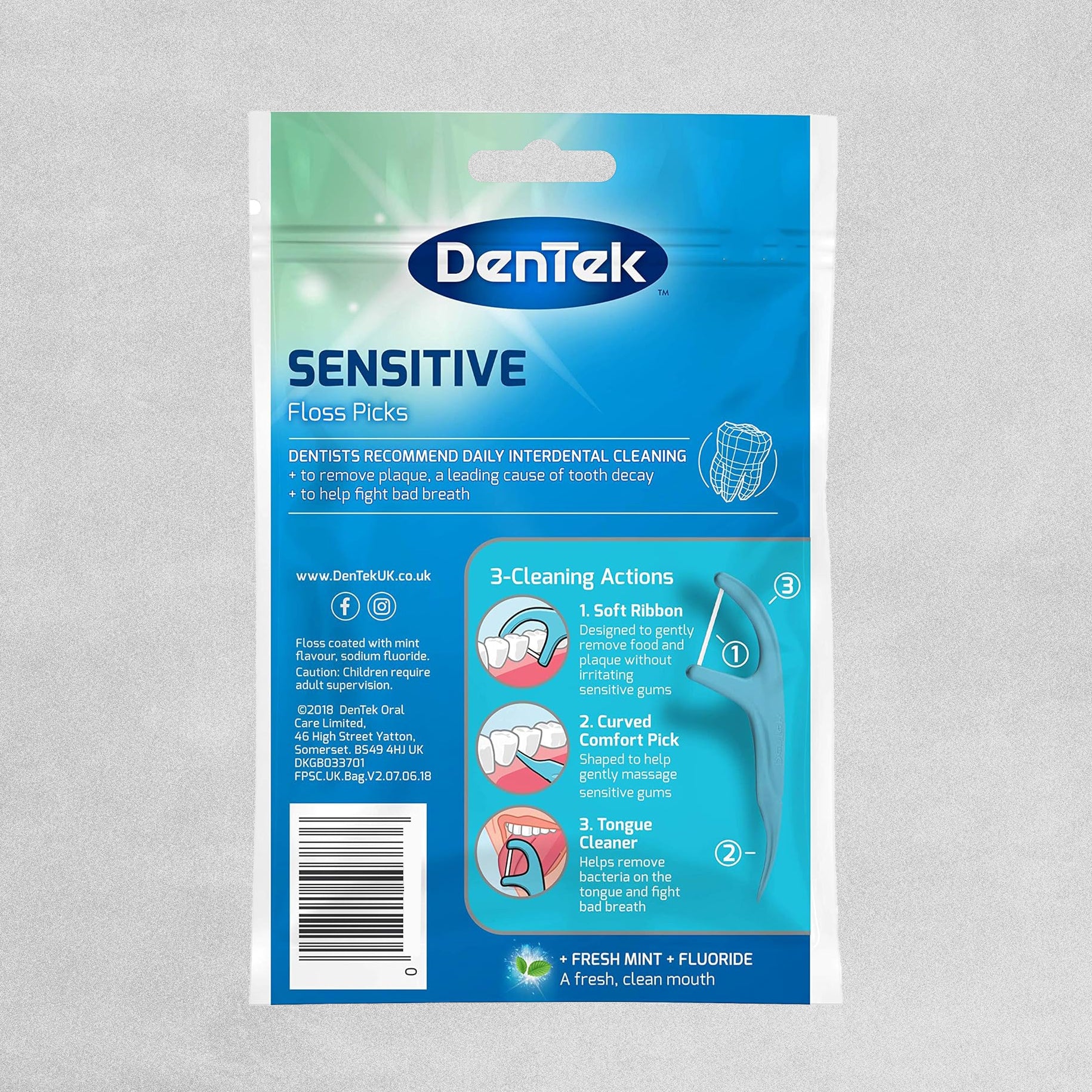 Dentek Sensitive Floss Picks - 36pcs