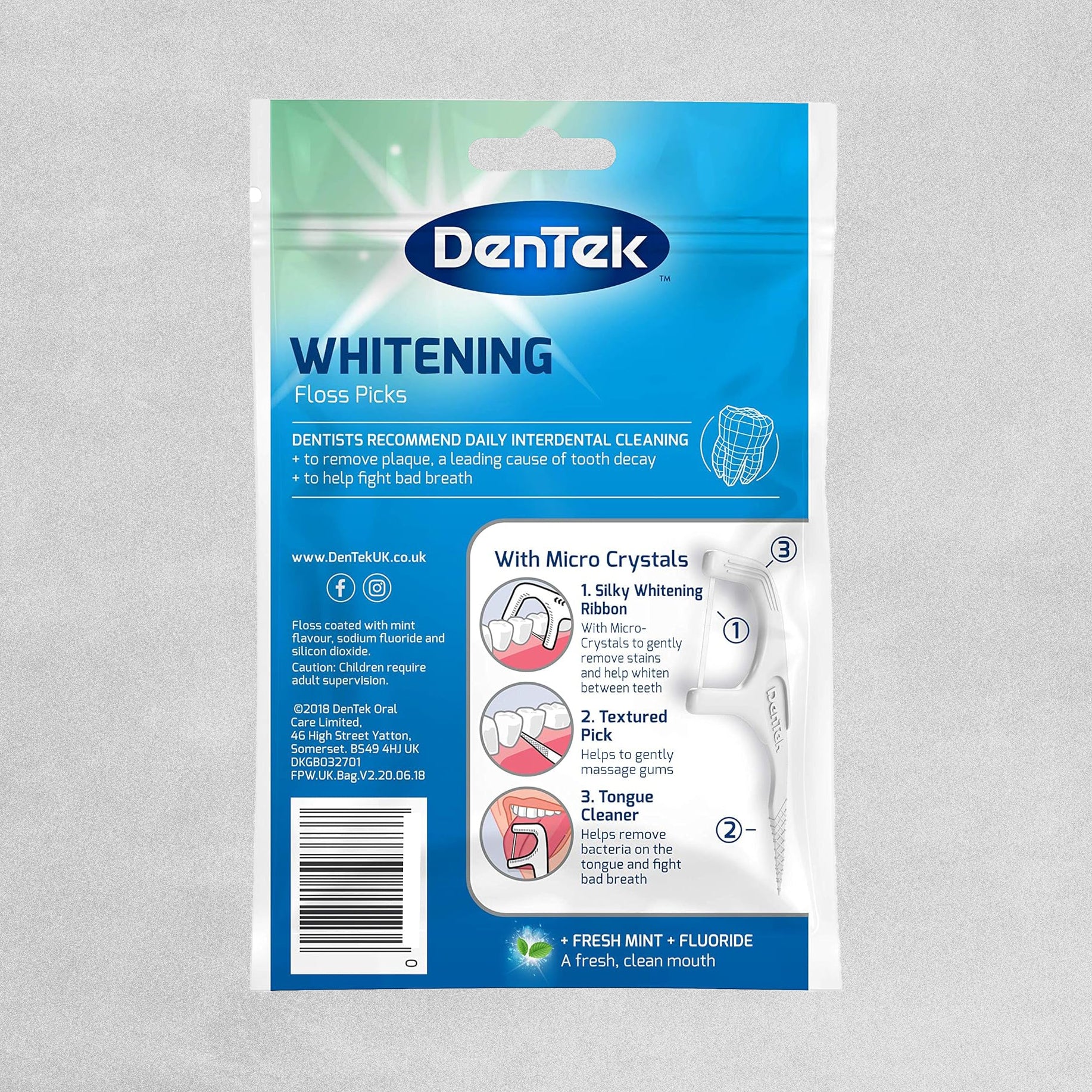 Dentek Whitening Floss Picks - 36pcs