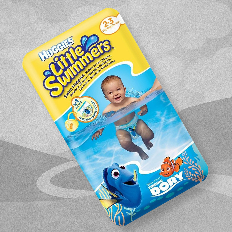 Huggies Finding Dory Little Swimmers Nappy Size 2-3