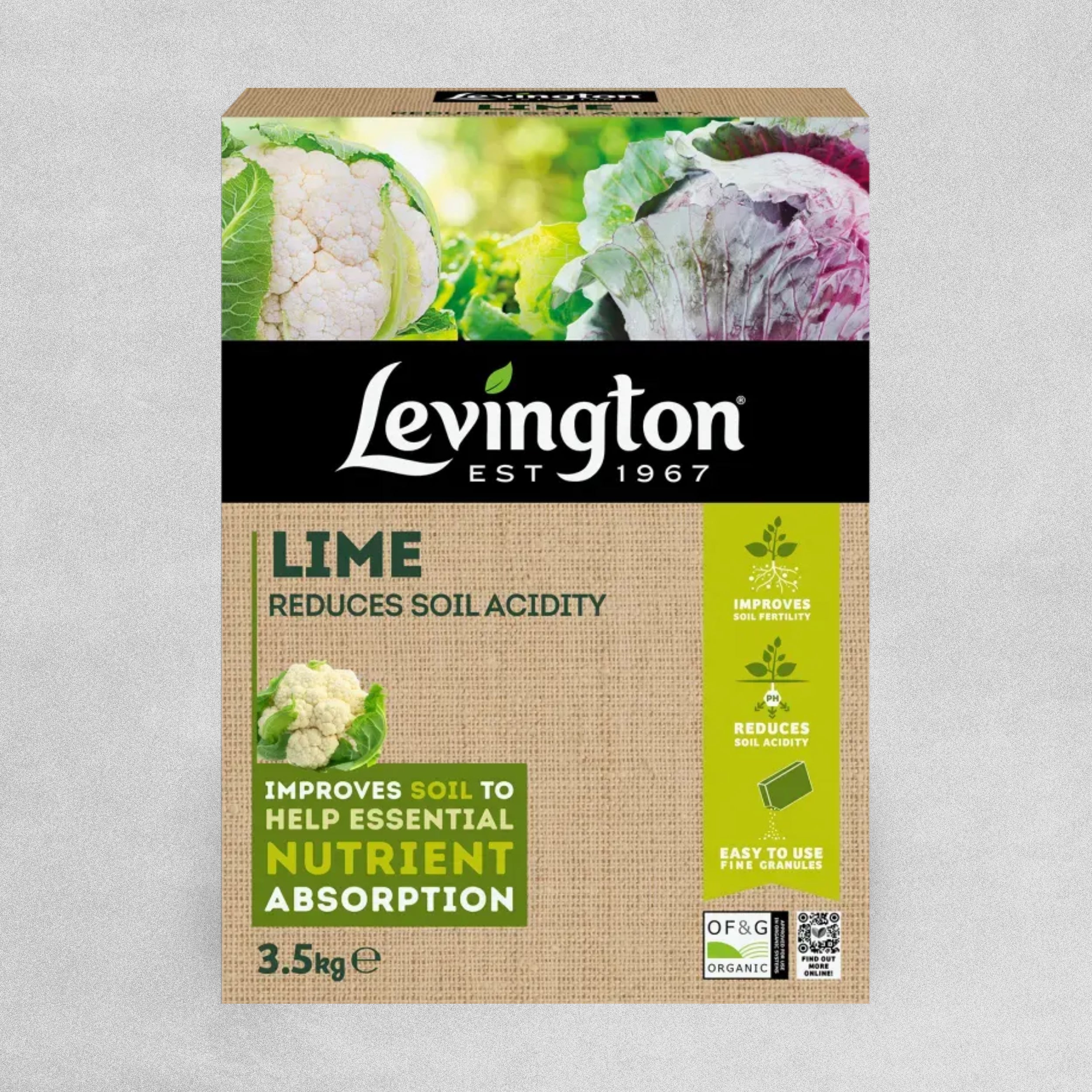 Levington Lime Soil Acidity Reducer - 3.5kg