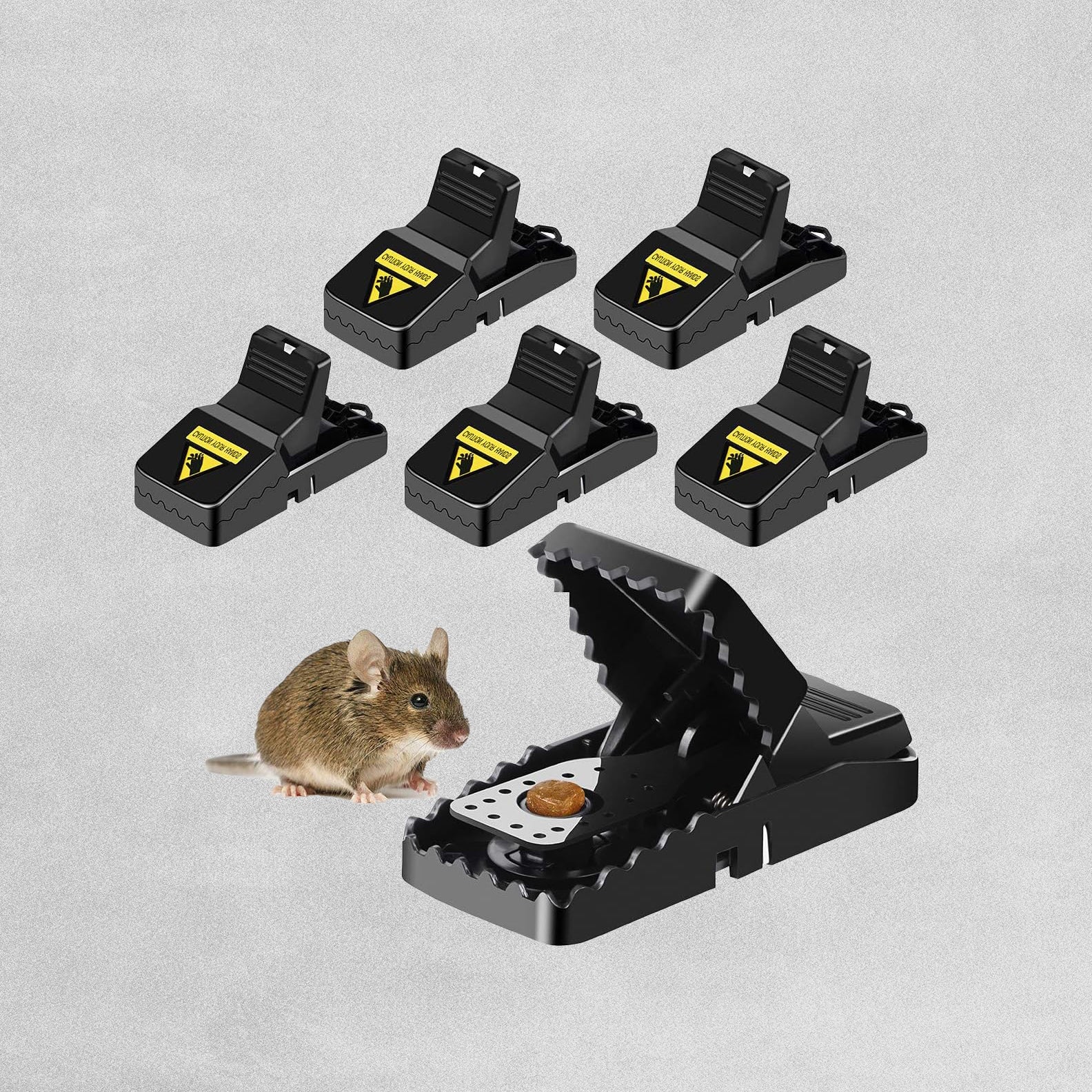 PitLit Reusable Mouse Traps - 6pcs
