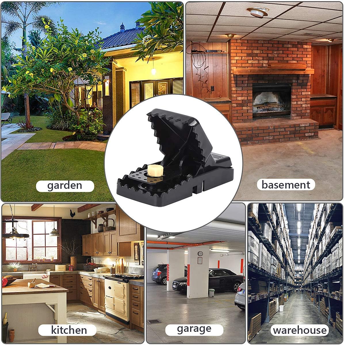 PitLit Reusable Mouse Traps - 6pcs