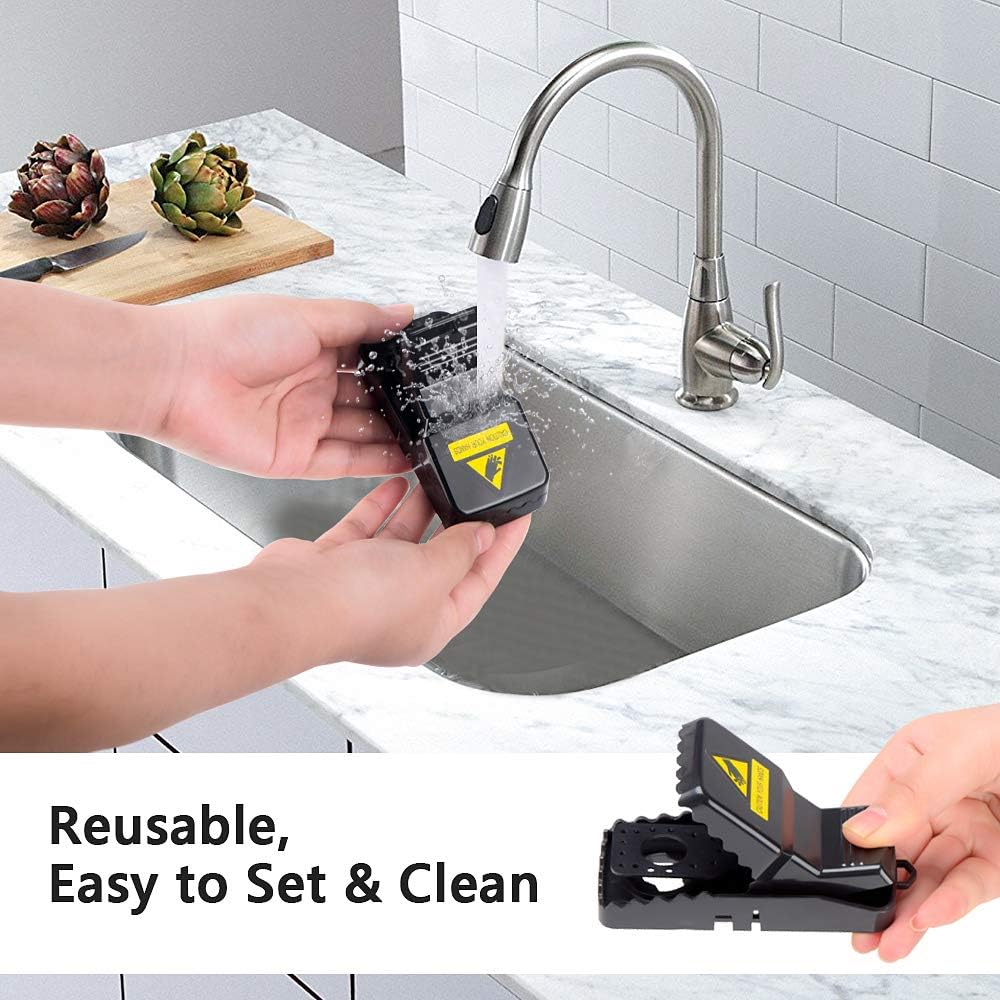 6Pk PitLit Plastic Reusable Rodent Mouse Traps