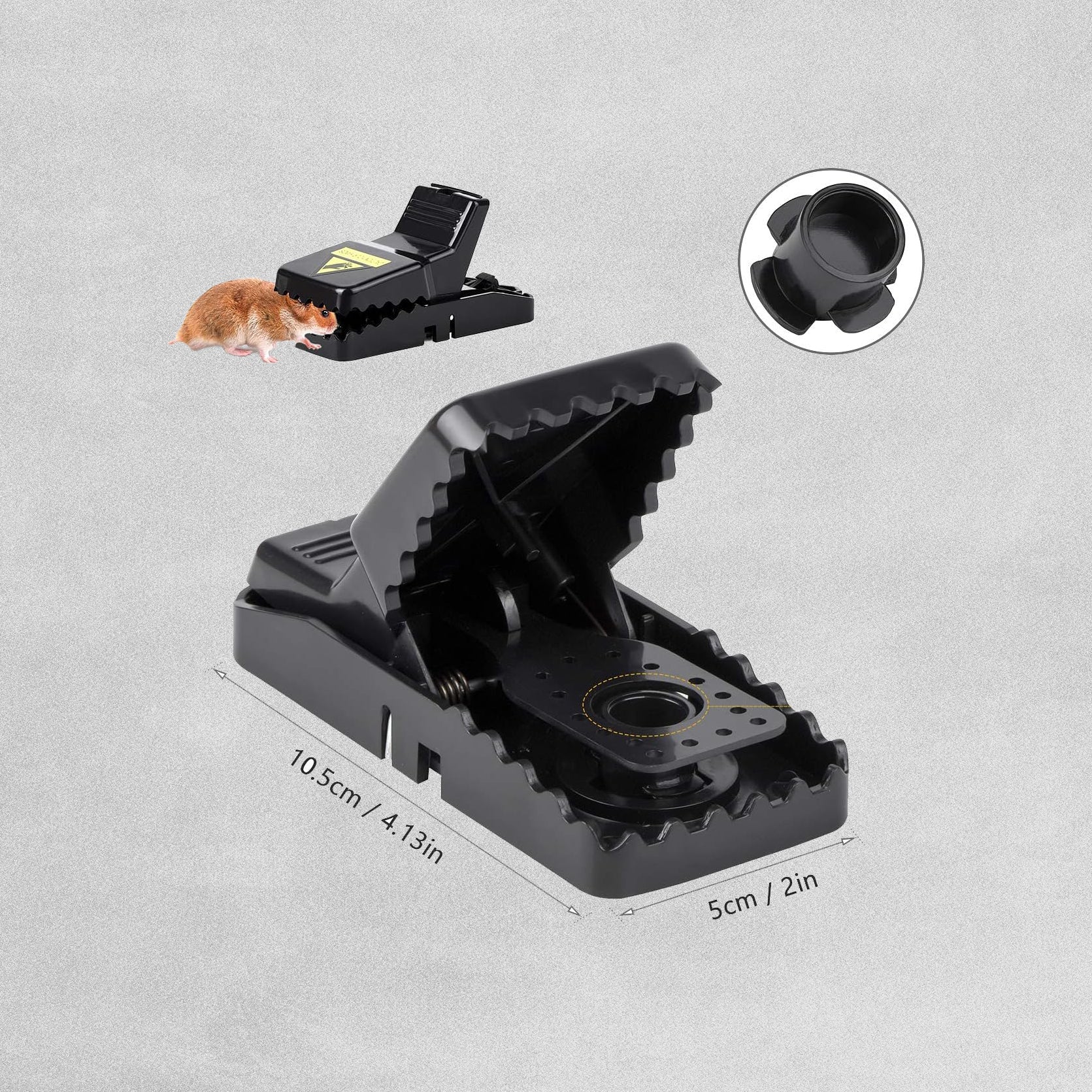 6Pk PitLit Plastic Reusable Rodent Mouse Traps