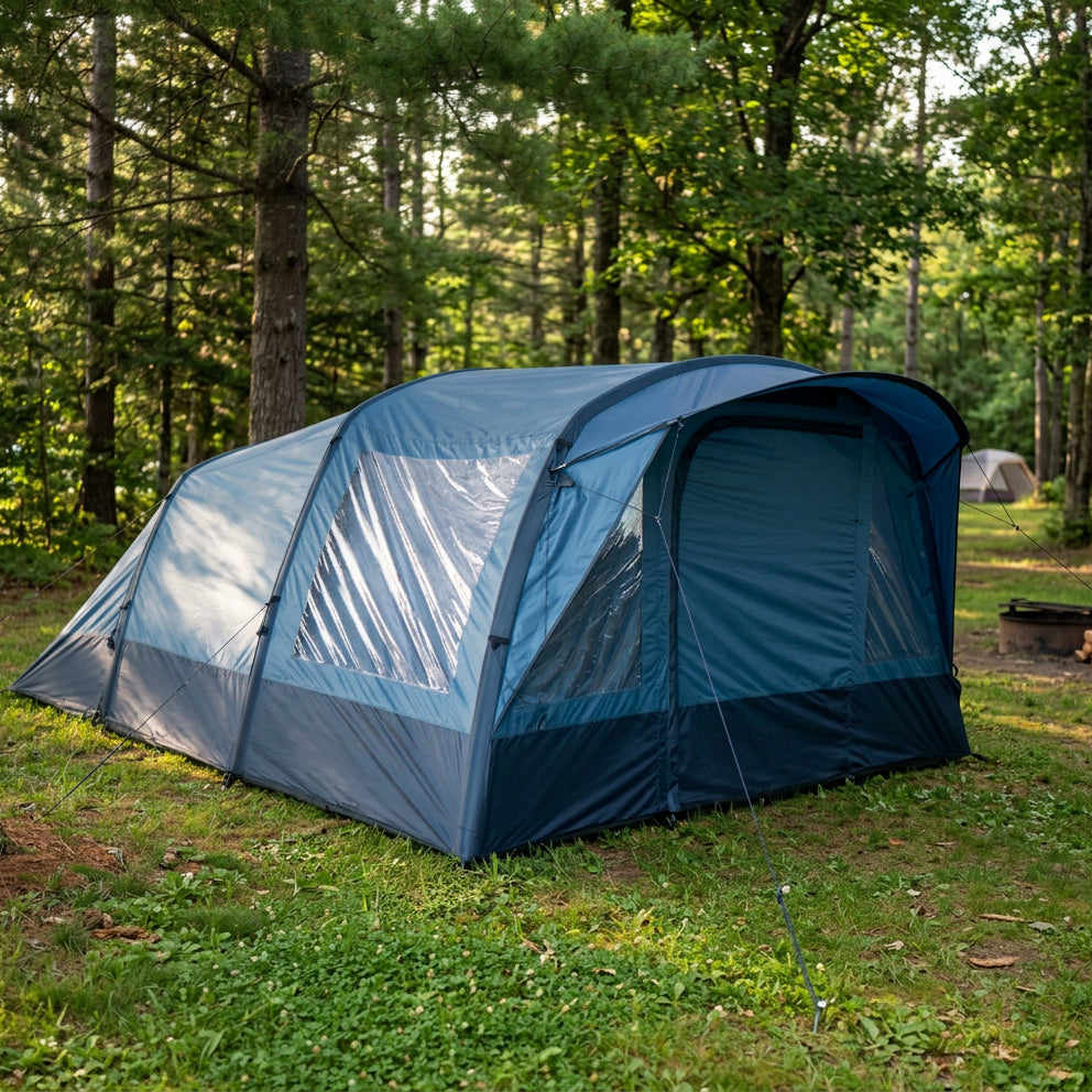 Adventuridge 6 Man Air Tent with Pump - Blue