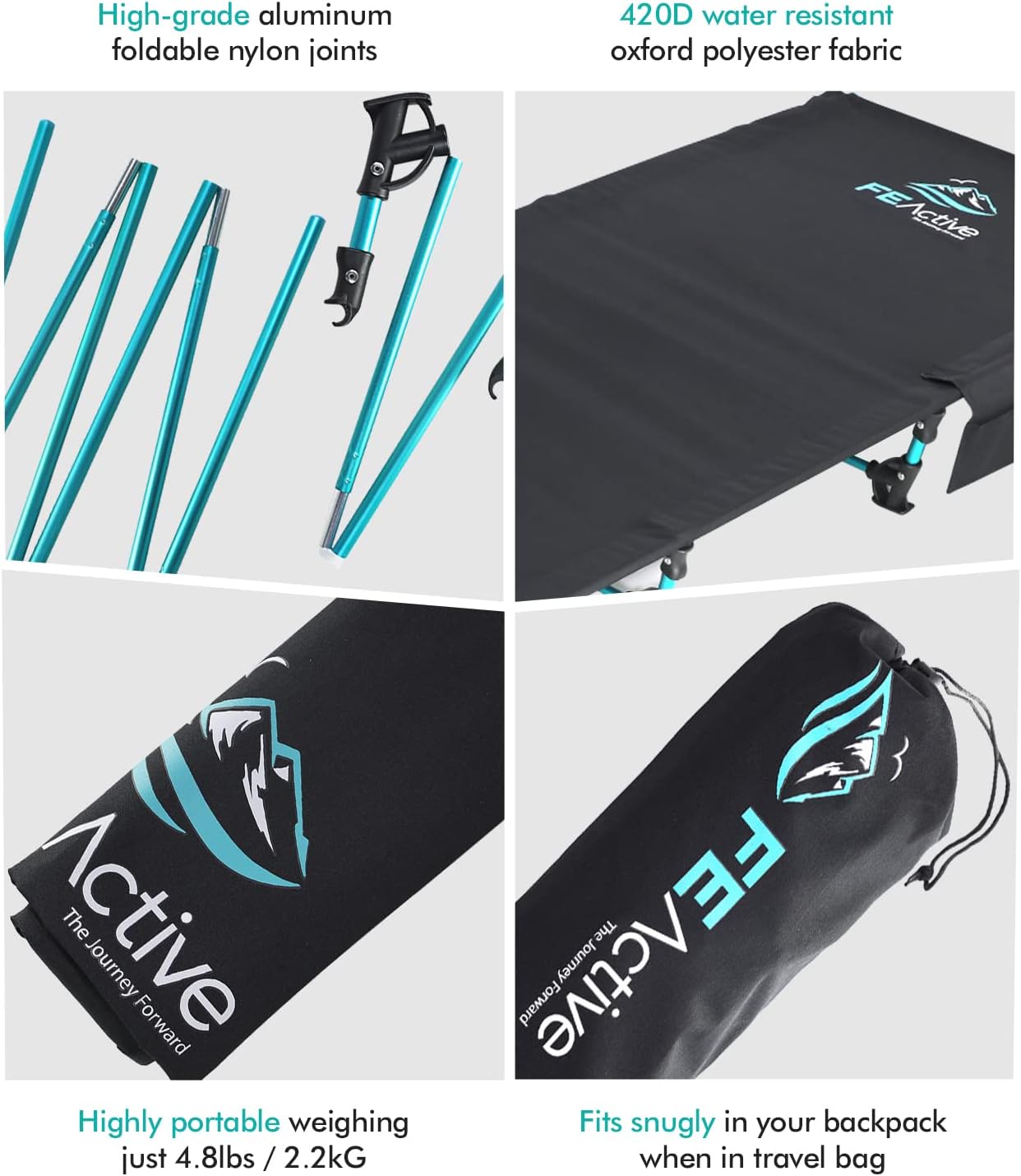 FE Active The Jasper Compact Camping Bed