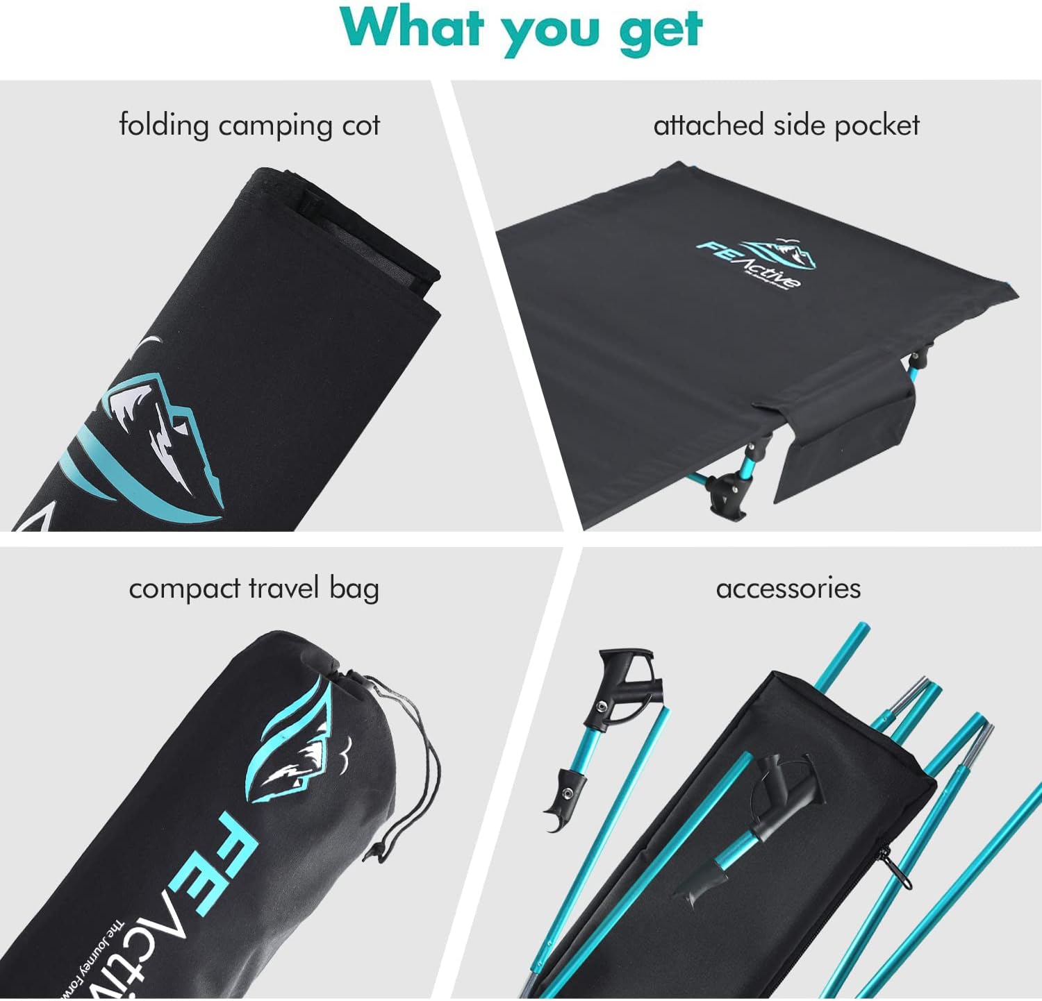 FE Active The Jasper Compact Camping Bed