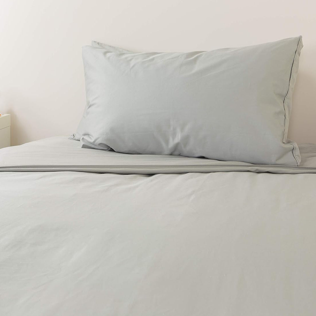 Smart Silk 100% Cotton Sateen Finish Set of 2 Pillow Cases - Standard Size 51cm x 77cm