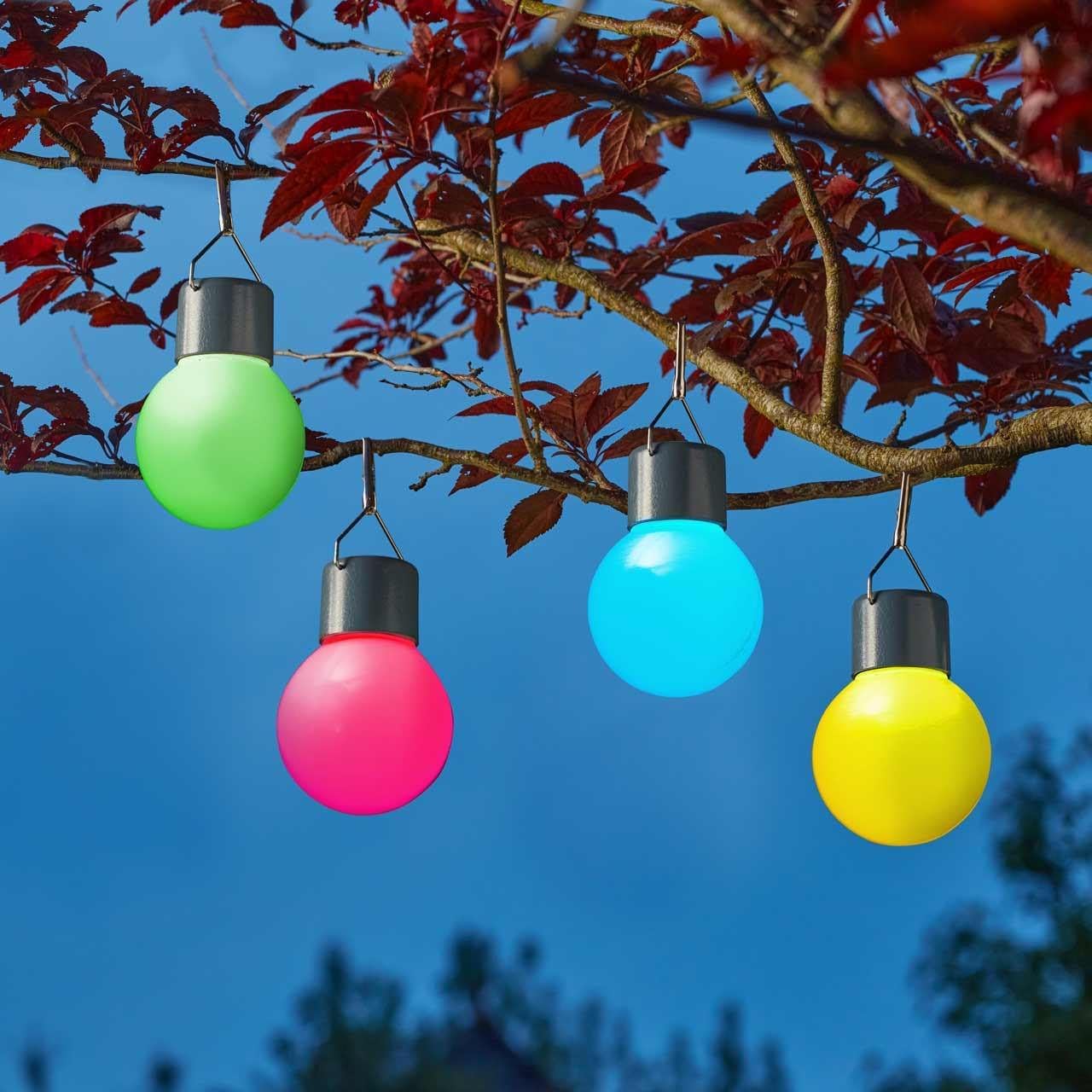 Eureka Solar Powered Festoons 4 pack of colour changing bulbs