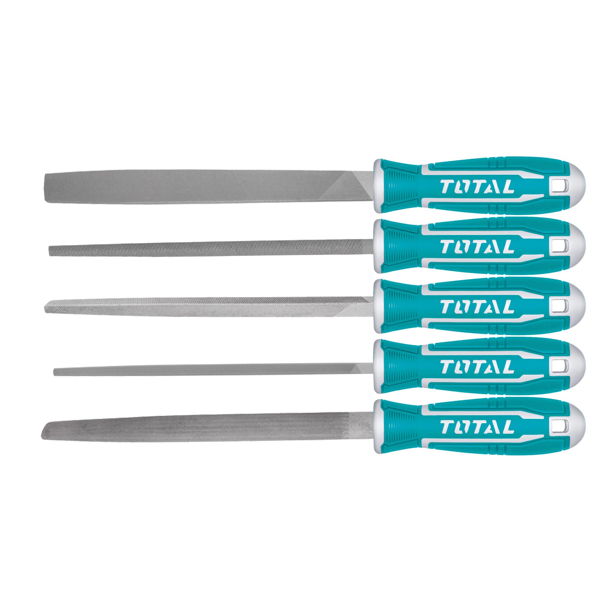 Total 5pcs Steel File Set 200m (8") - THT918516