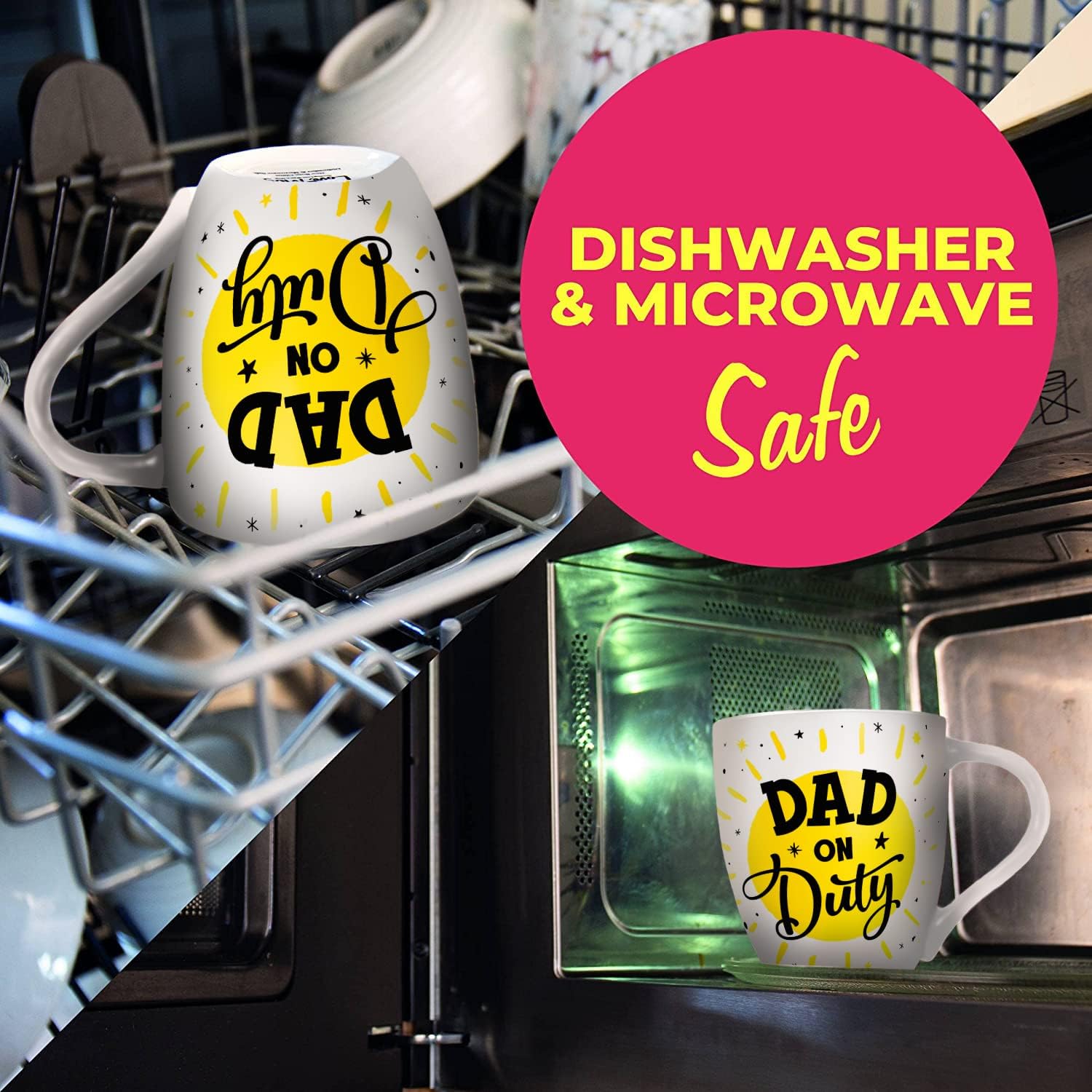 Love Mug®: Dad on Duty Mug and Dad off Duty Tumbler boxed set