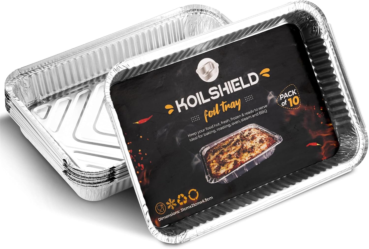Koil Shield Foil Trays - 10 pack