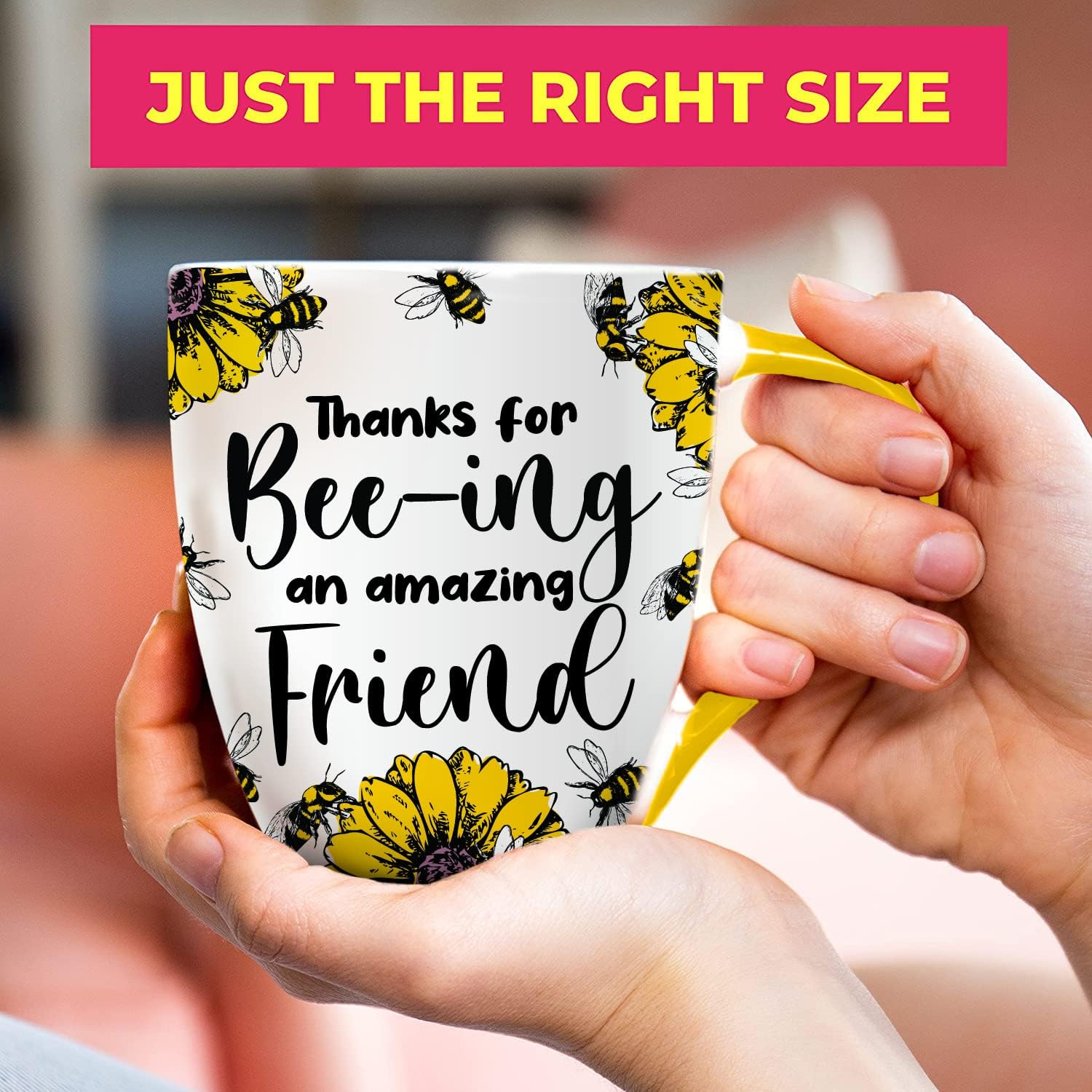 Love Mug®: Thanks for Bee-ing an Amazing Friend Mug, Coaster and Spoon Gift Set