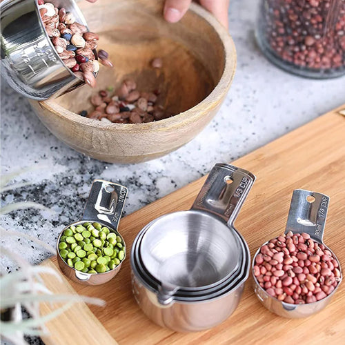 Simply Gourmet Stainless Steel Measuring Cups - 7 Piece Set.
