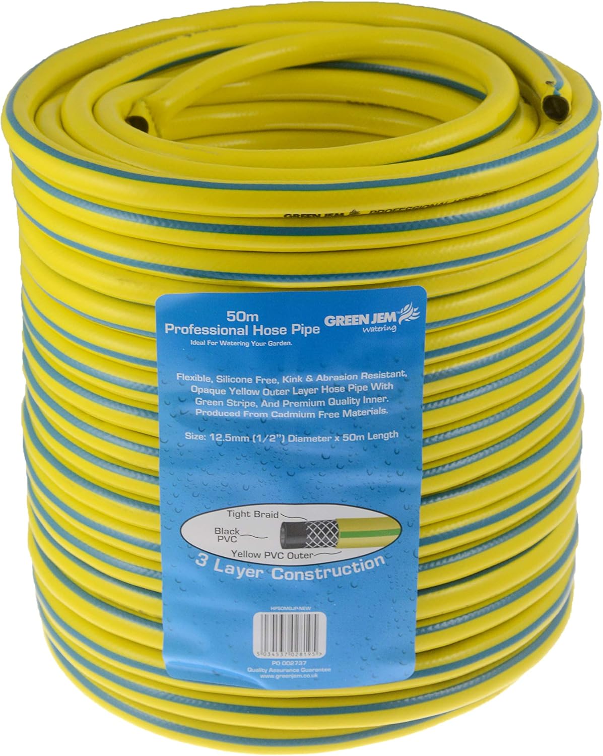 Green Jem Professional Yellow Hose Pipe - Various Lengths