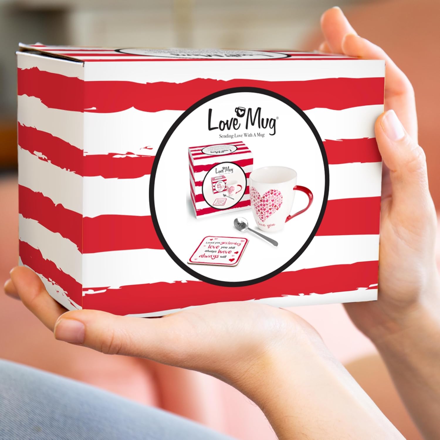 Love Mug®: I Love You Mug, Coaster and Spoon Gift Set