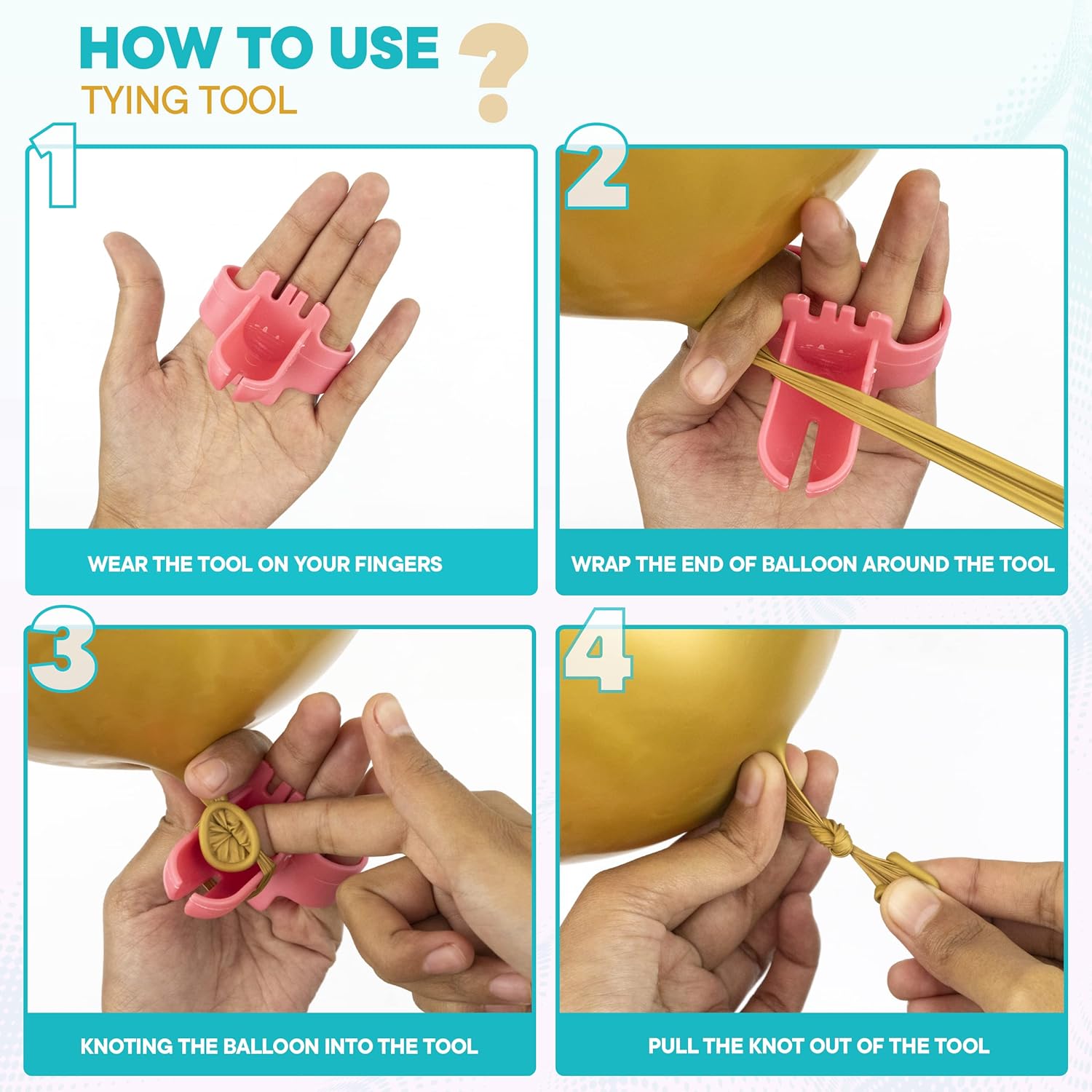 Balloon Arch Kit with pump - White & Gold